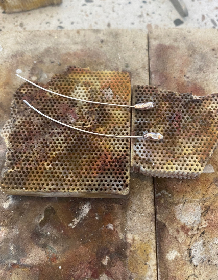 Tidal Drop Earrings - Water Cast Sterling Silver