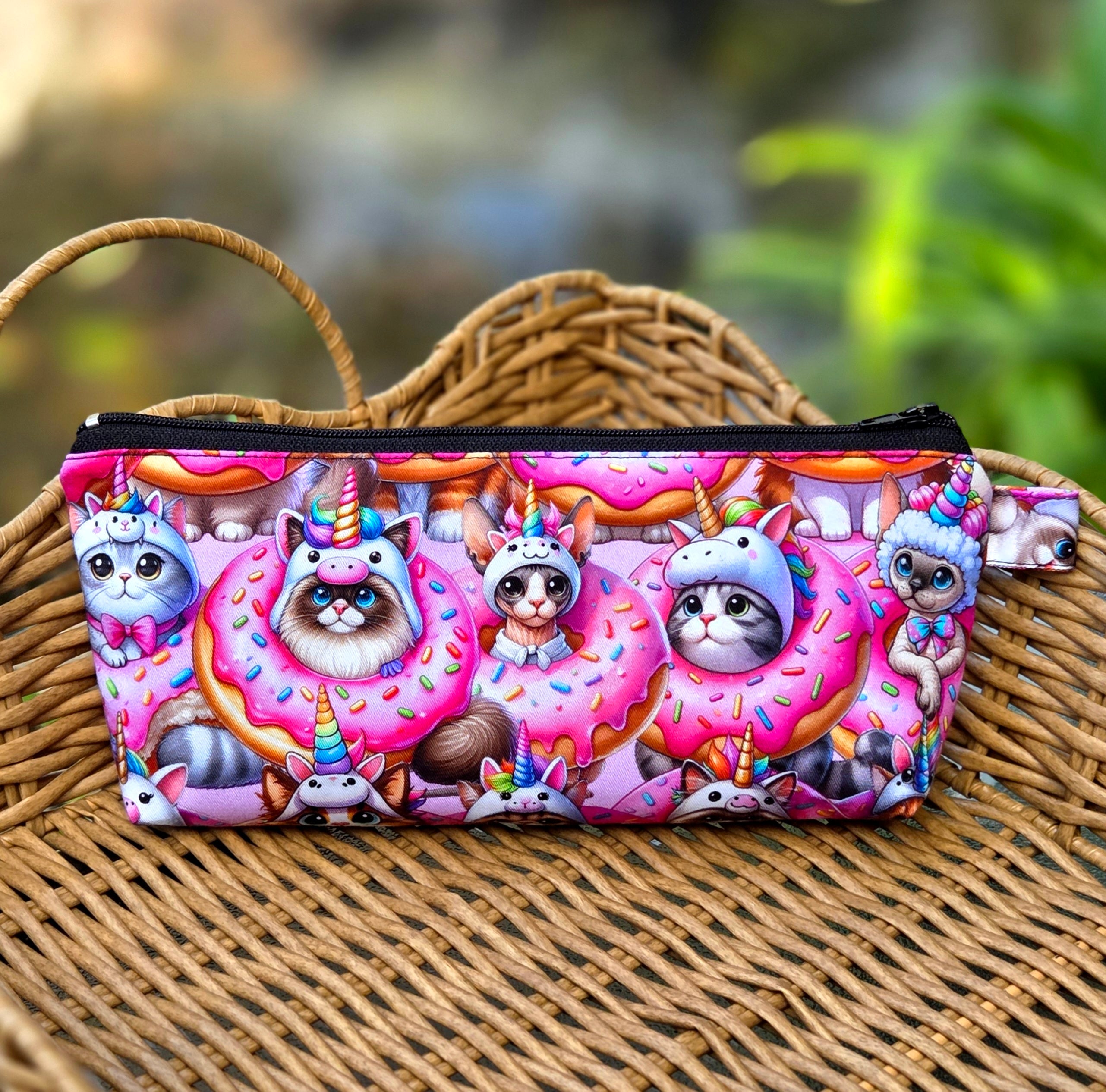 Pencil cases in pretty cat and dog fabrics