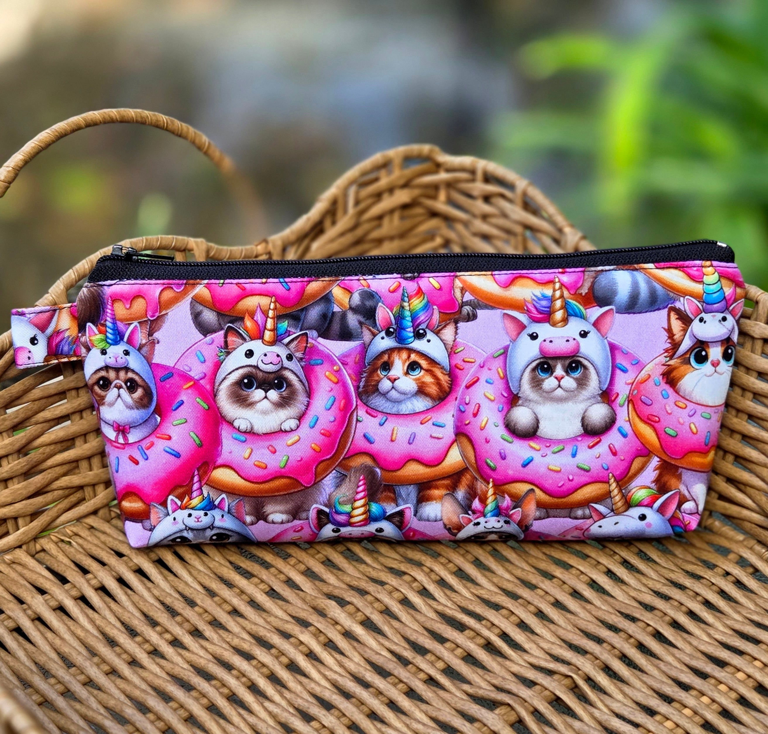 Pencil cases in pretty cat and dog fabrics