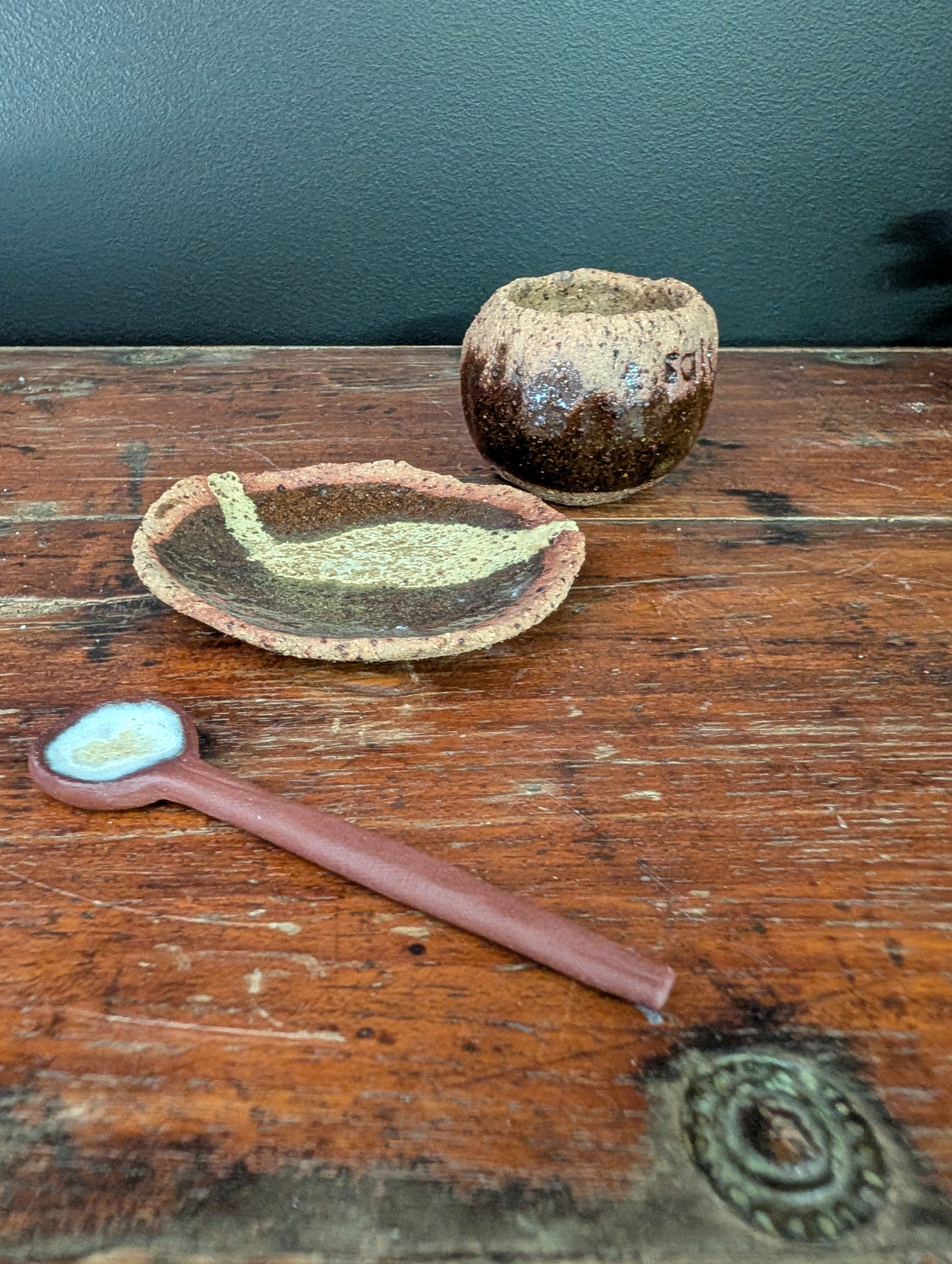 Rustic Salt Pig Set | Farmhouse Kitchen Decor