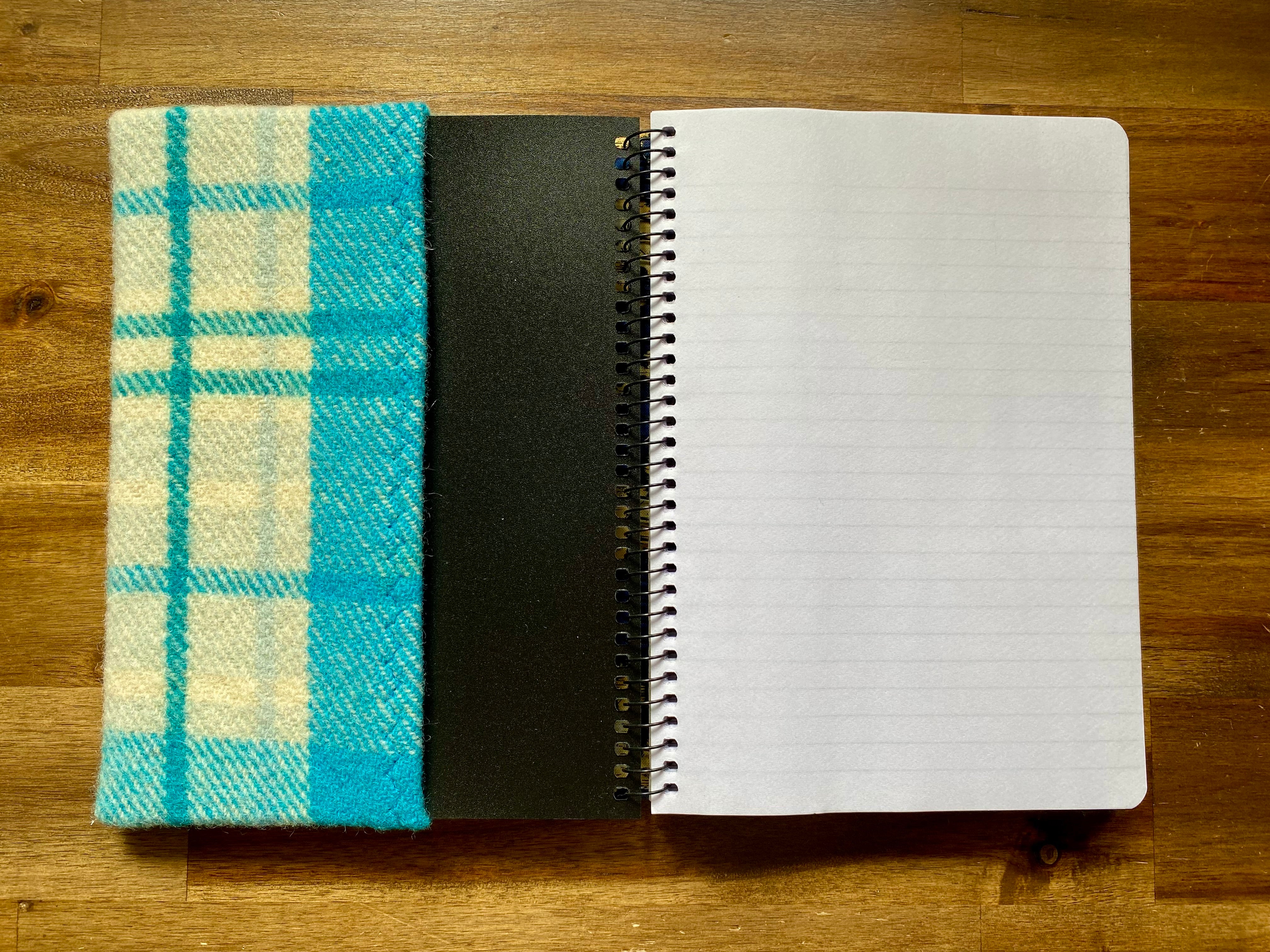 A5 Upcycled Notebook Vintage Caravan - Blue