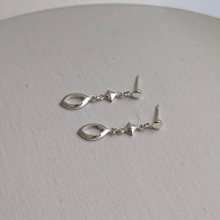 marquise faceted studs