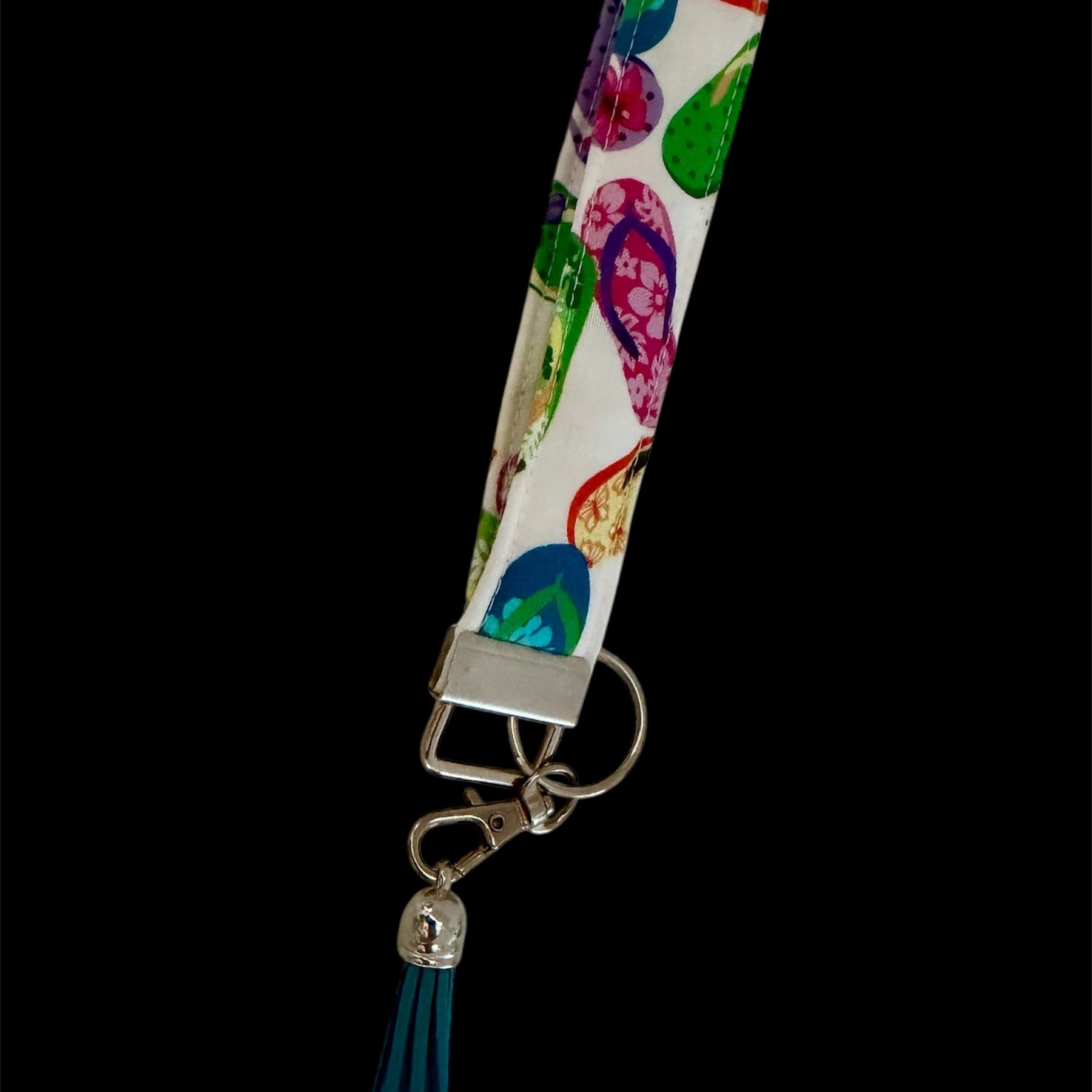 Flip Flop Fabric Keyfob, Bag Tag, Keyring