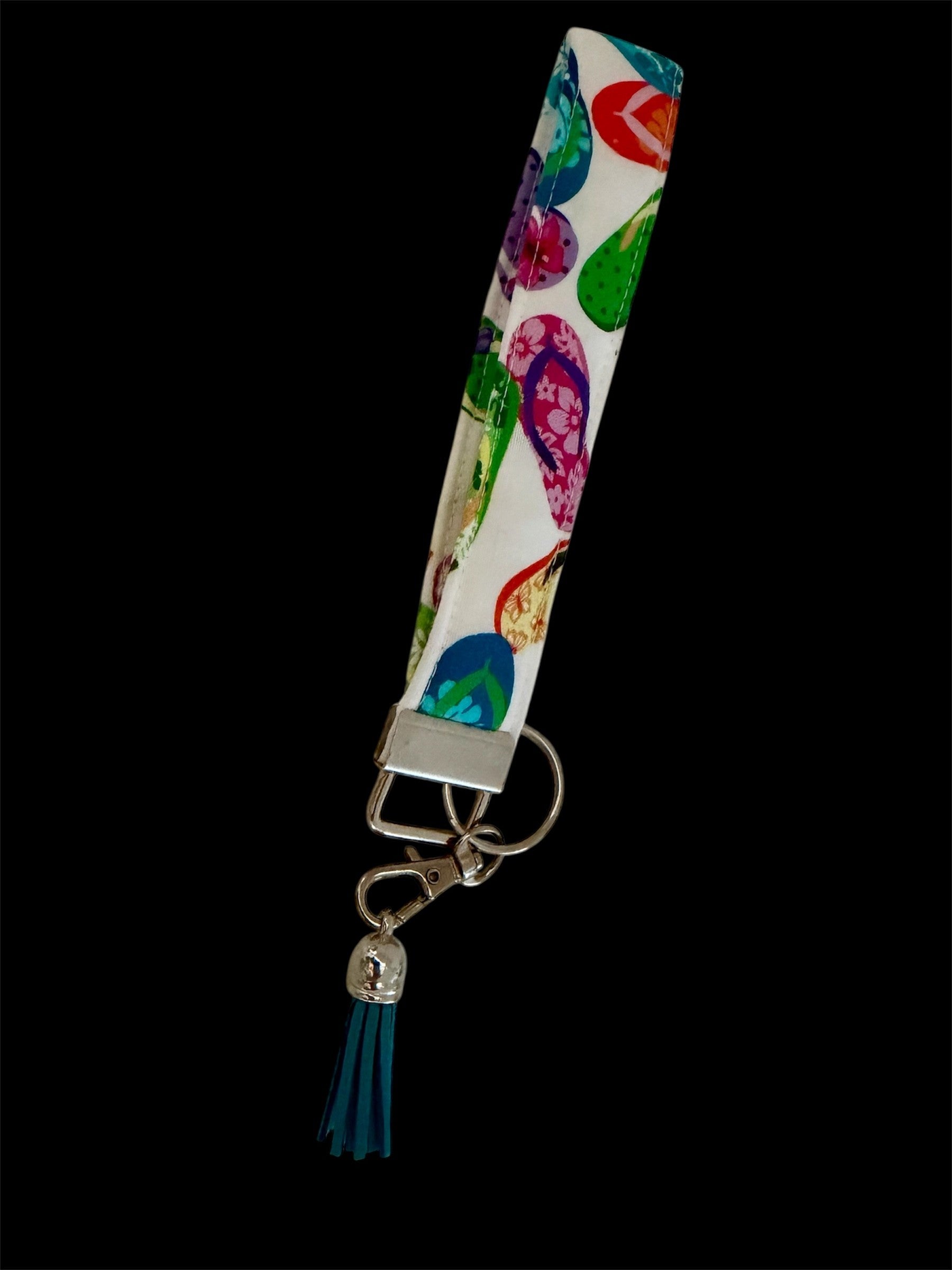 Flip Flop Fabric Keyfob, Bag Tag, Keyring