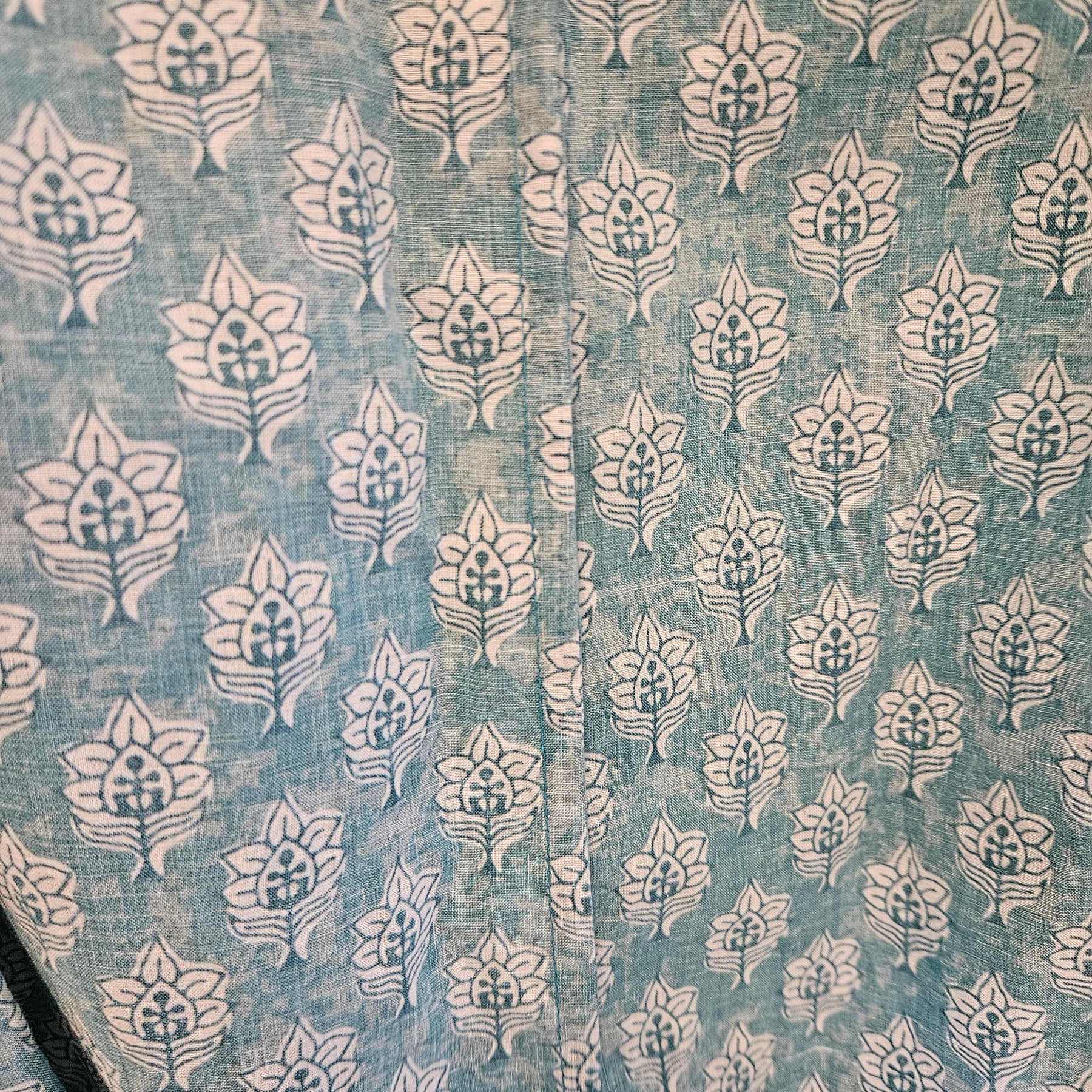 Lightweight Cotton Dressing Gown, Teal, Medium