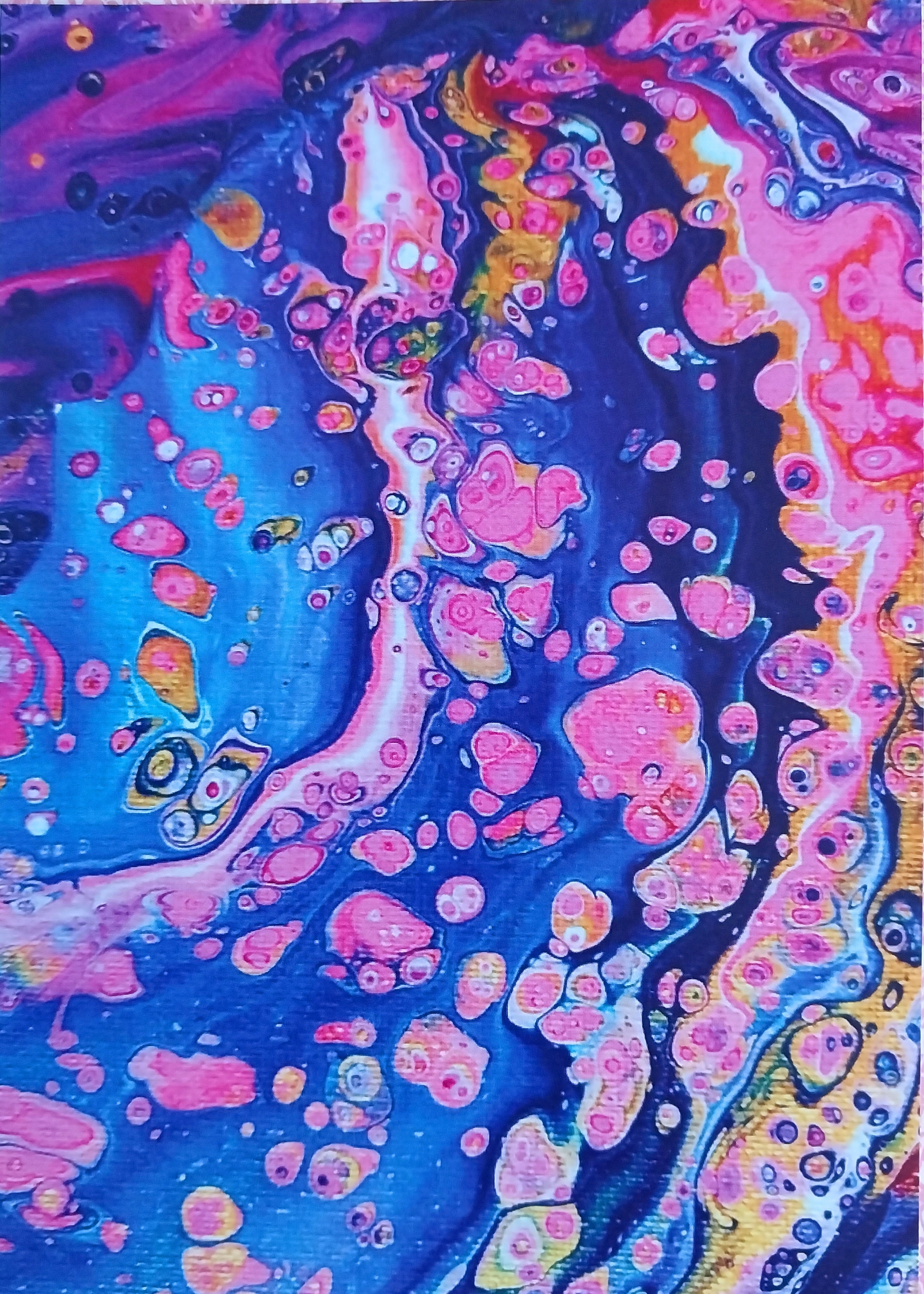 Pink Jellyfish Blank Greeting Card