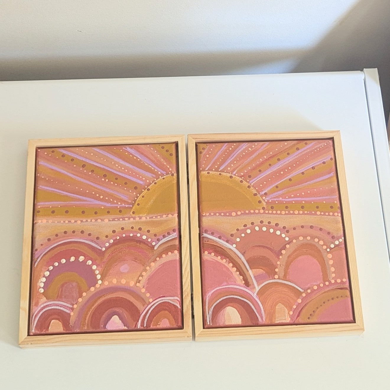 Small Framed Paintings - Original Acrylic on Canvas