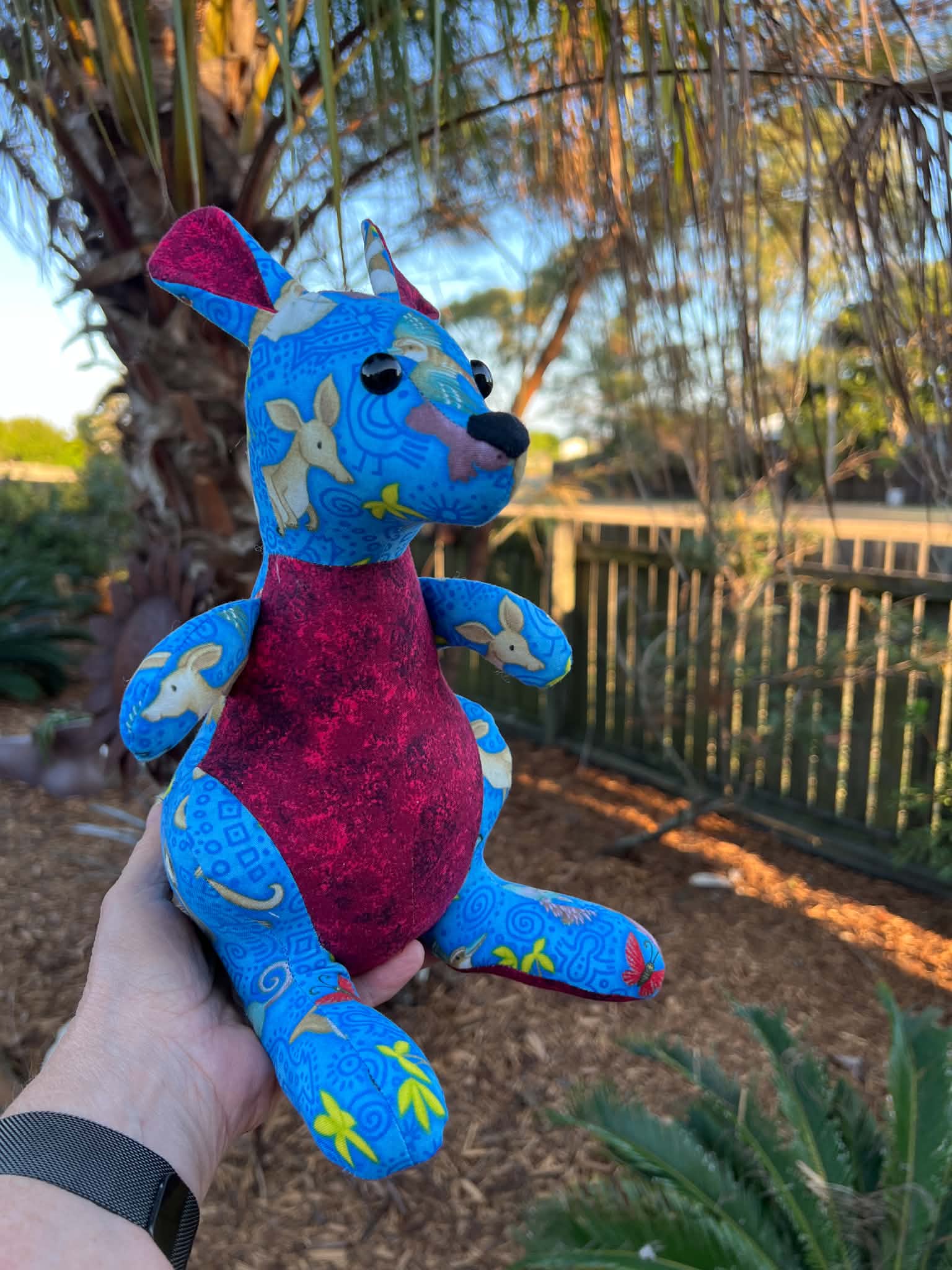 Handmade Fabric Kangaroo
