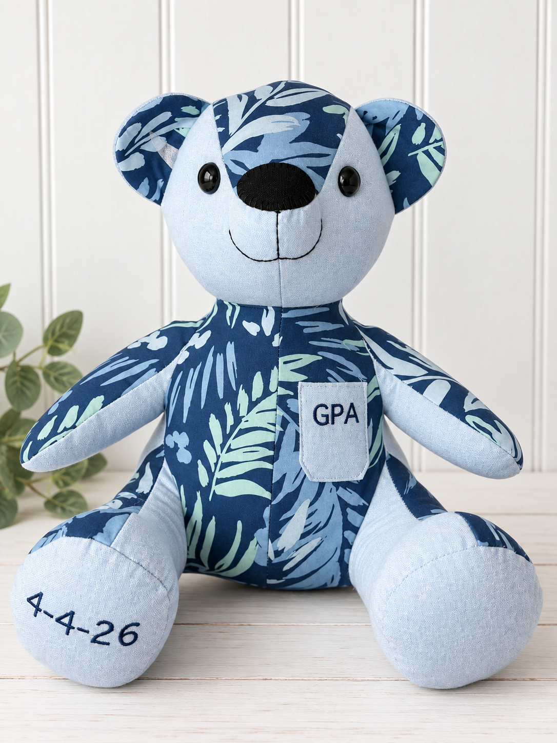 Custom Memory Bear – Made from Your Loved Ones Clothes | Keepsake Teddy Bear | Remberence Teddy Bear