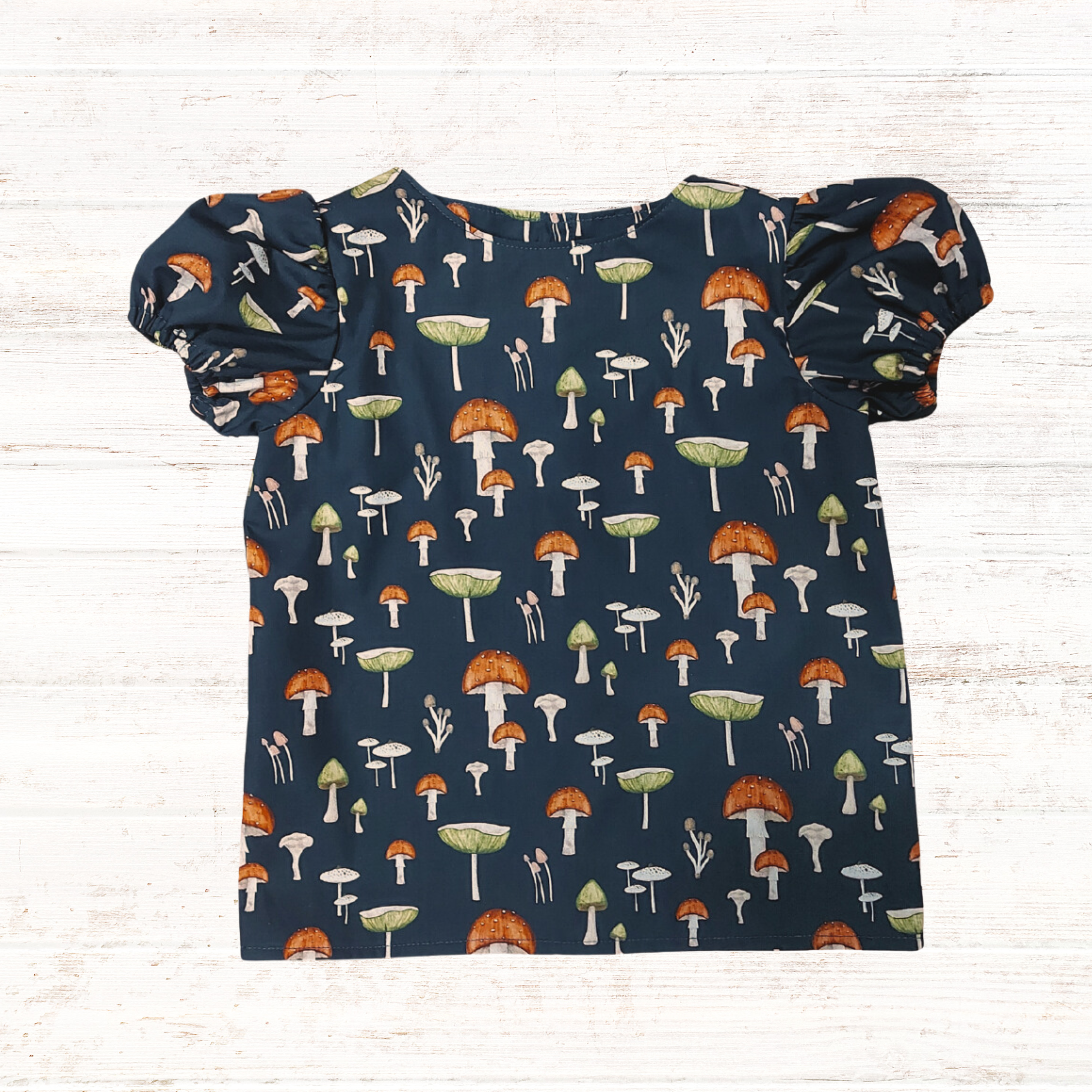 Mushie Blouse Size 7 - Ready To Ship + Free Matching Scrunchie