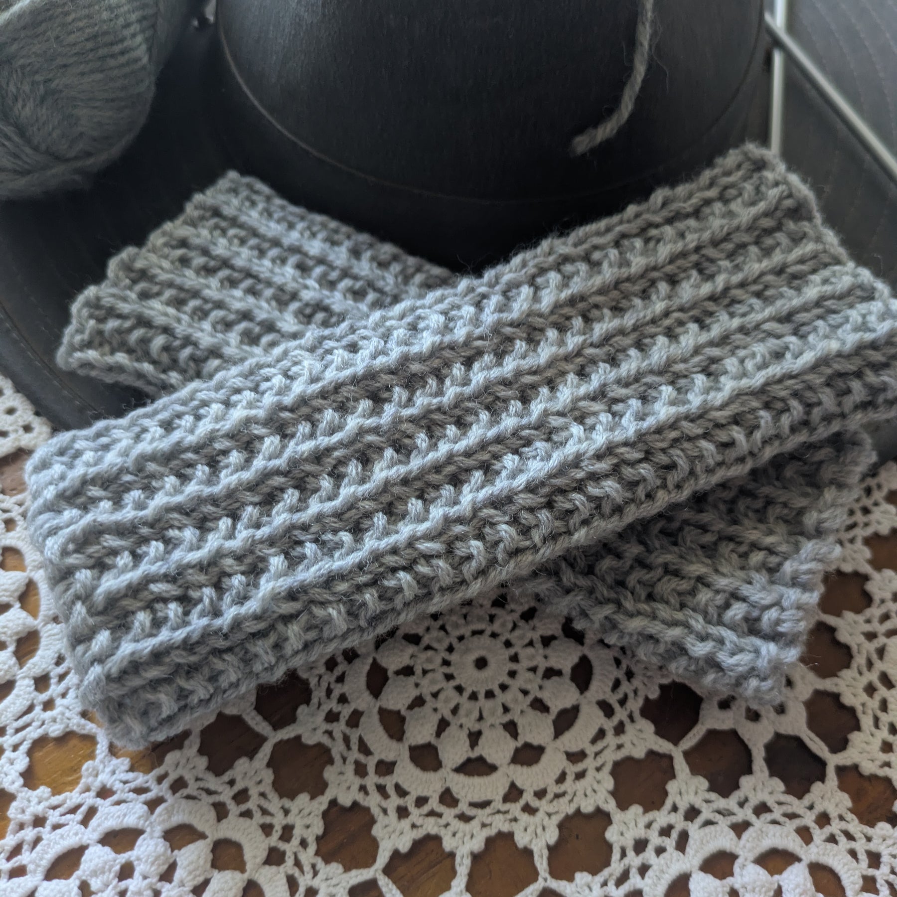 Drover Fingerless Mitts. Handknit Wool Wrist Warmers