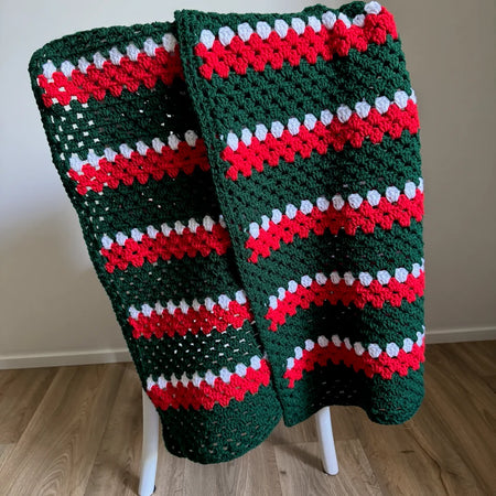 Crochet | Blanket / Throw | Footy Inspired (NRL)