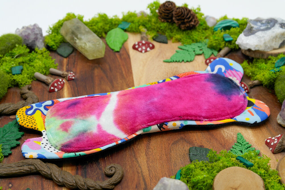 dig the flow reusables reusable cloth pad australian handmade pink soft bamboo velour unique one-of-a-kind versodile goldilocks teddy bear menstrual health