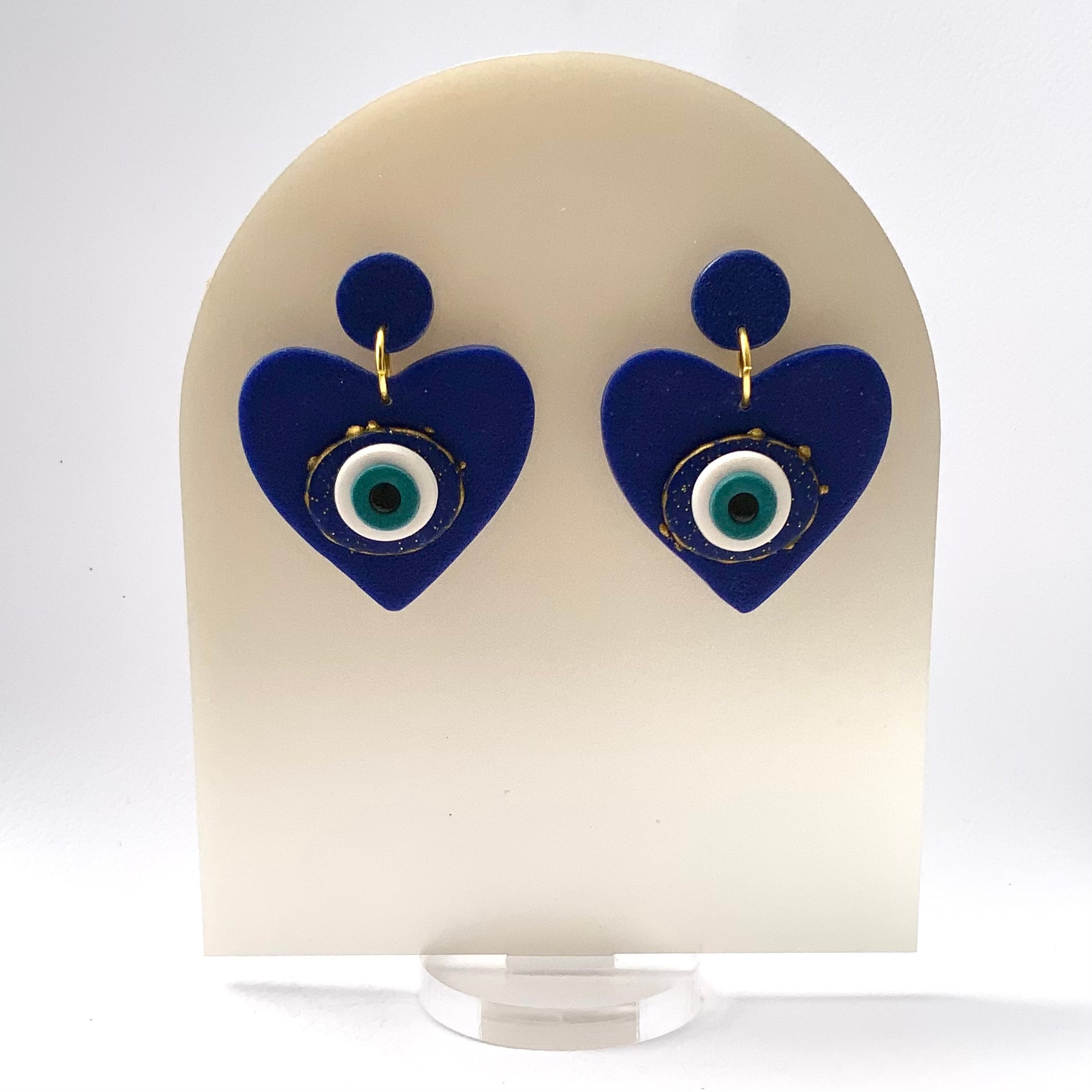 The Watchful Eye Talisman Earrings | Handmade Polymer Clay Earrings