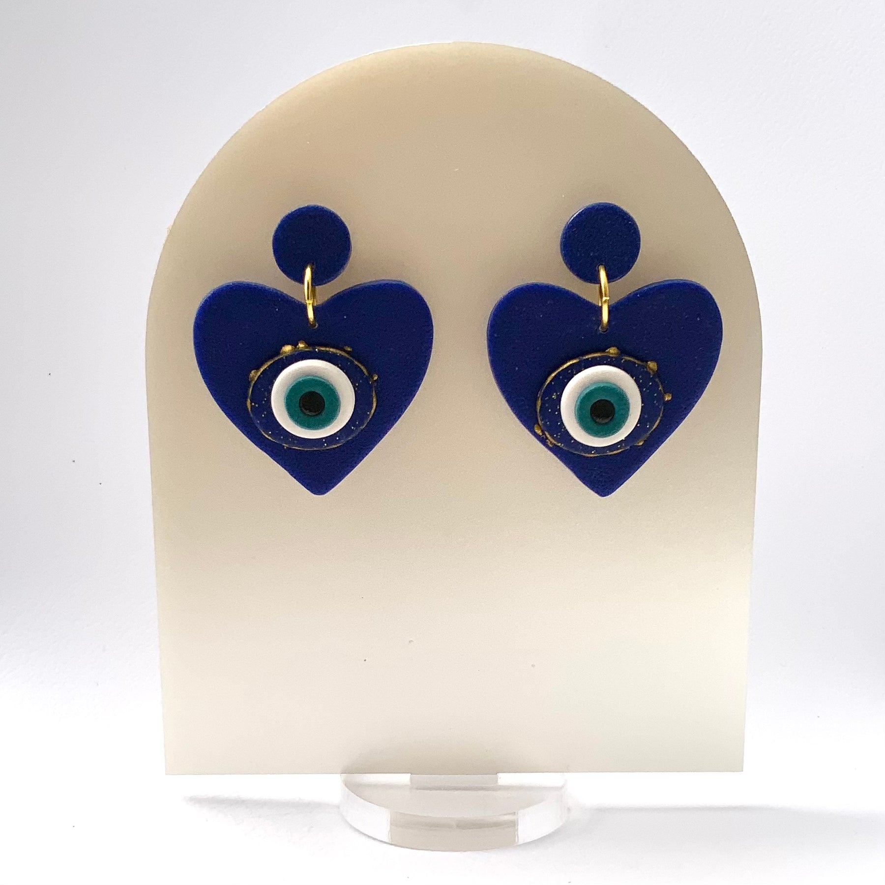 The Watchful Eye Talisman Earrings | Handmade Polymer Clay Earrings