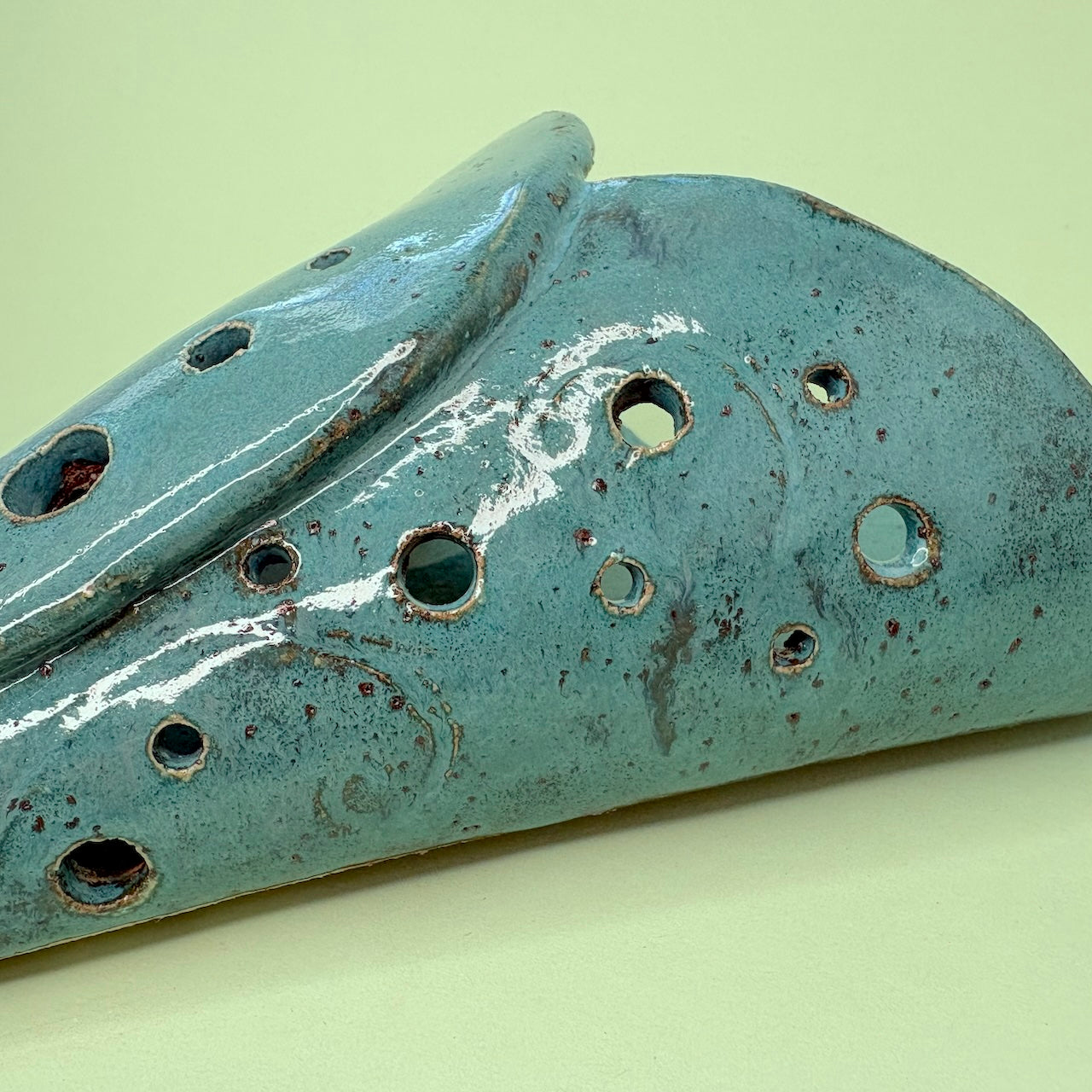 Ceramic wall cone orchid pot