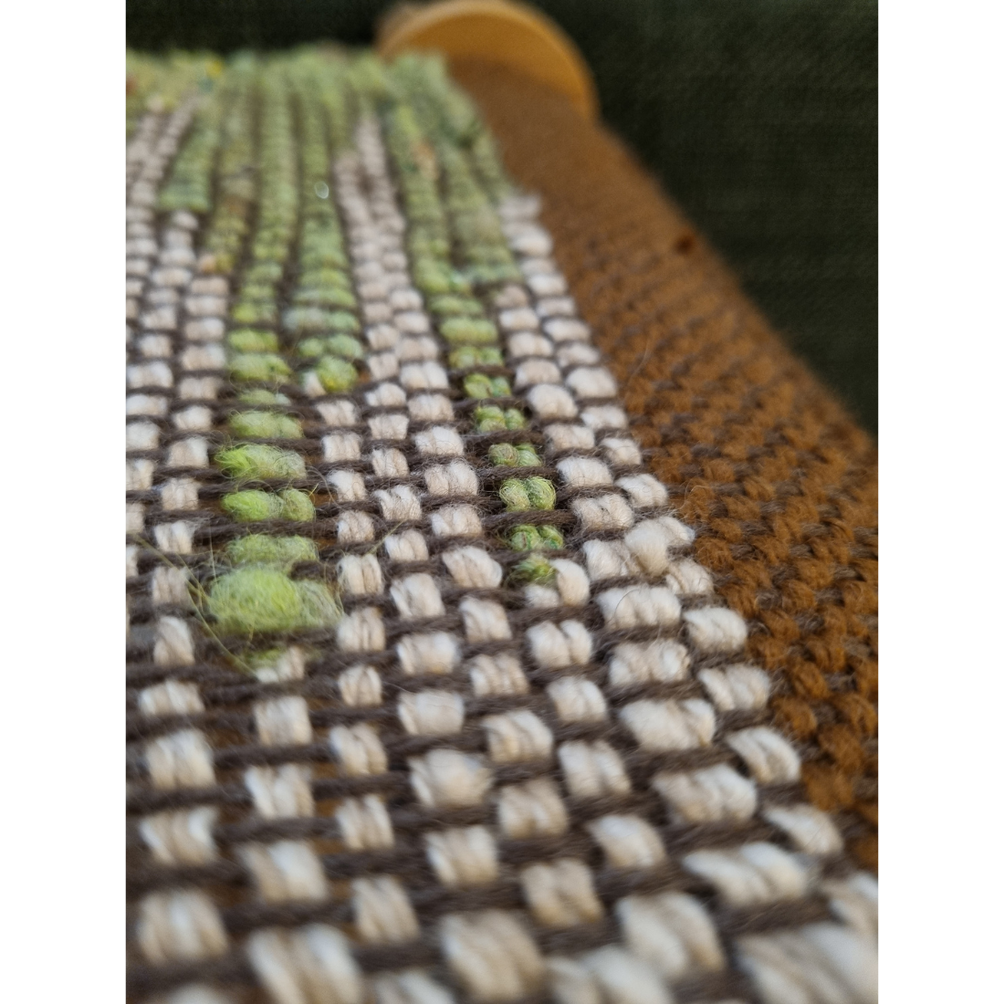 'Kookaburra' handwoven wool scarf