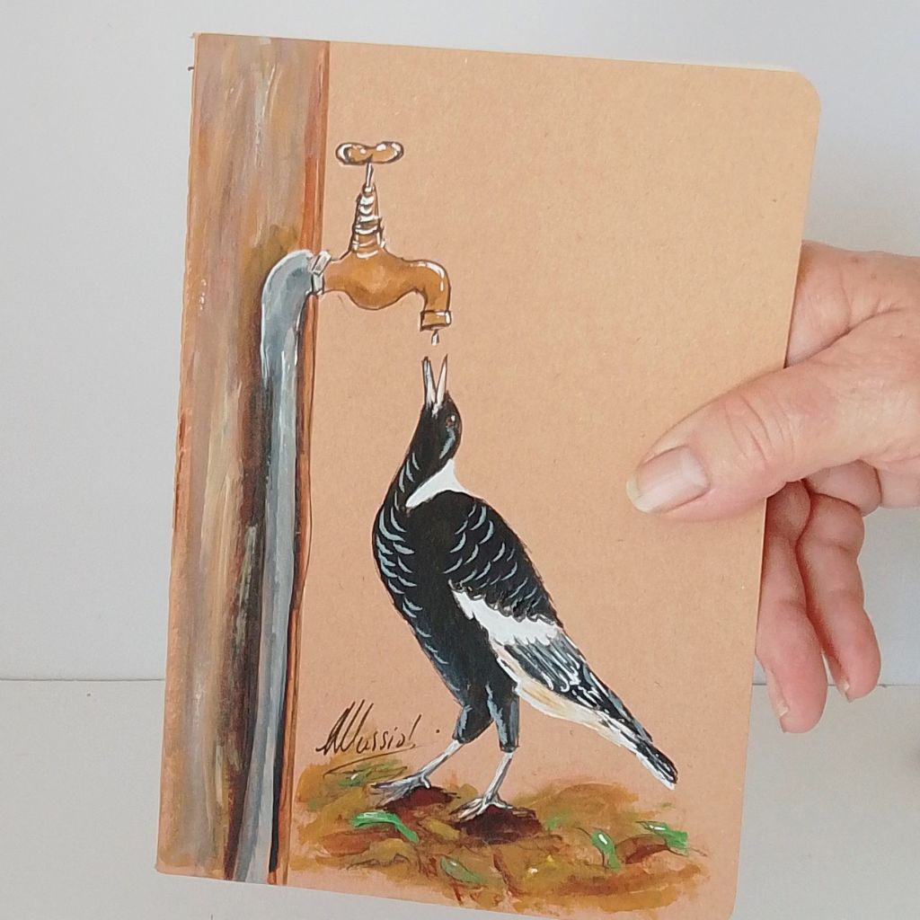 Notebooks Cotton Bound Lined A5 featuring birds and animals