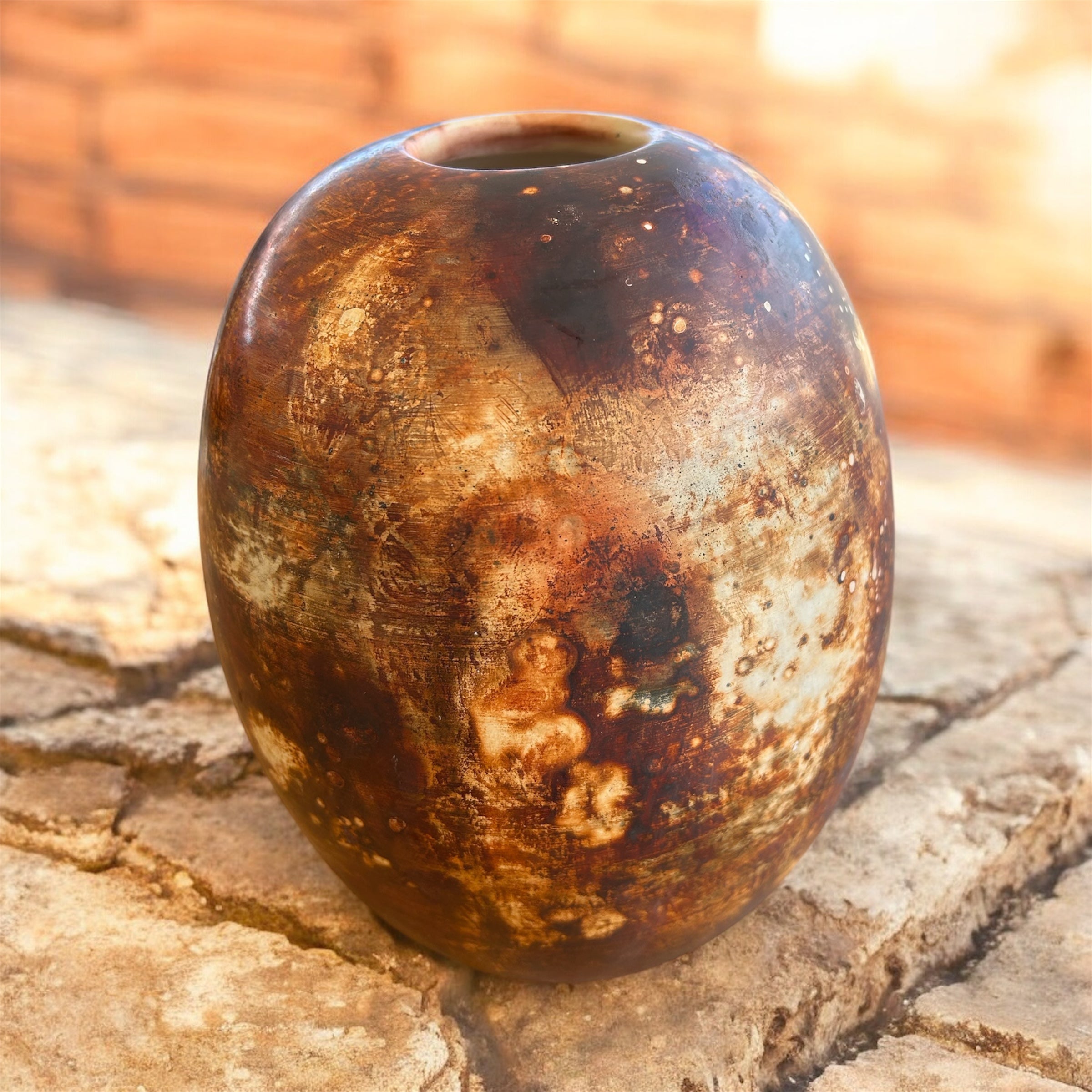 Raku vase