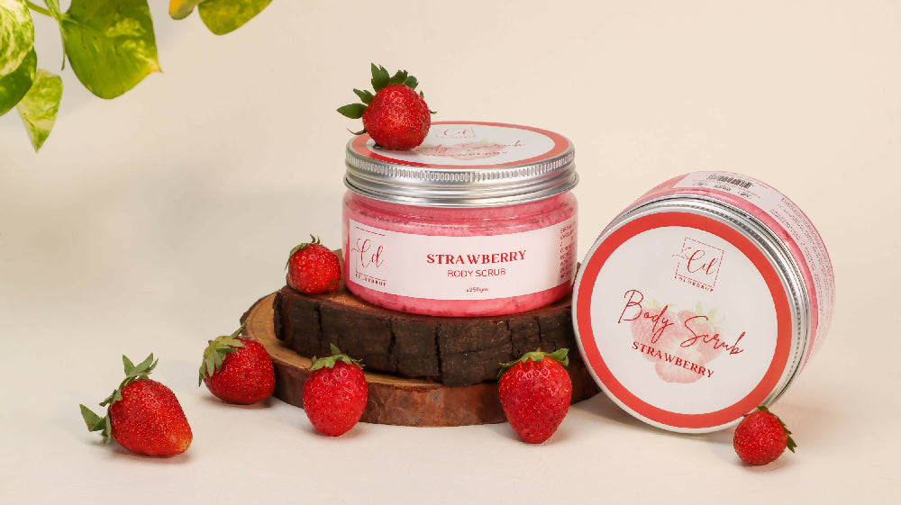 Strawberry body scrub