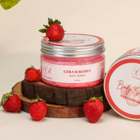 Refreshing Strawberry Body Scrub with Real Strawberry Oil