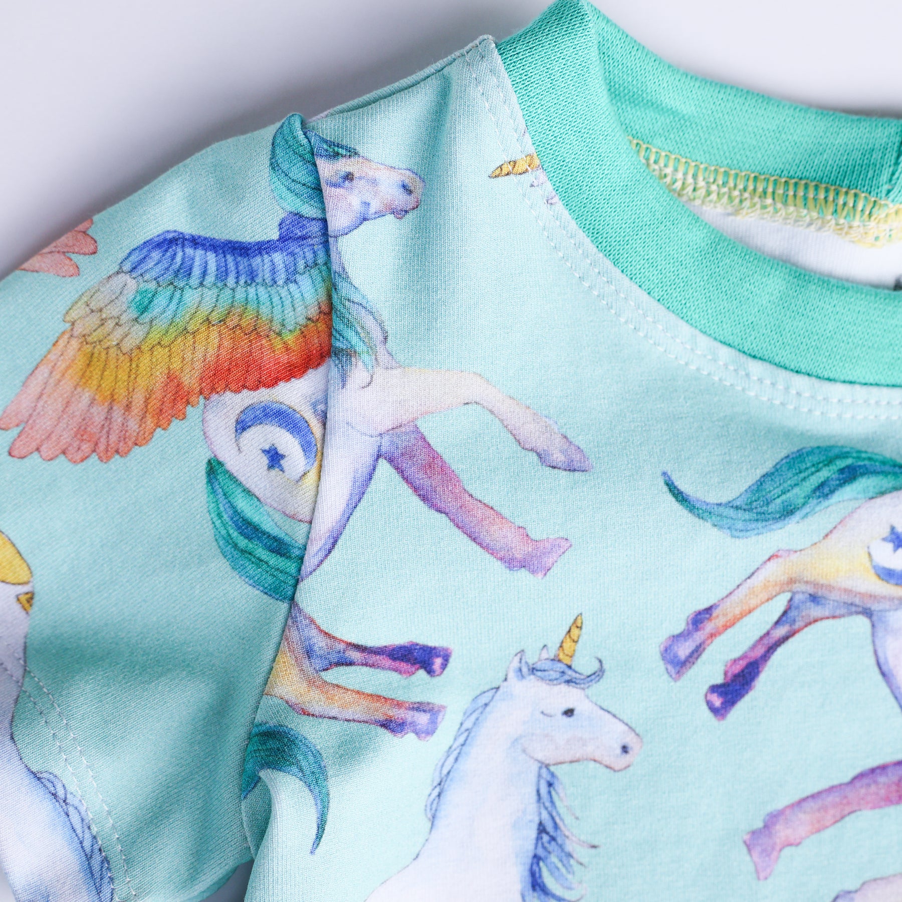 Watercolour unicorn organic cotton tee shirt 2026-27