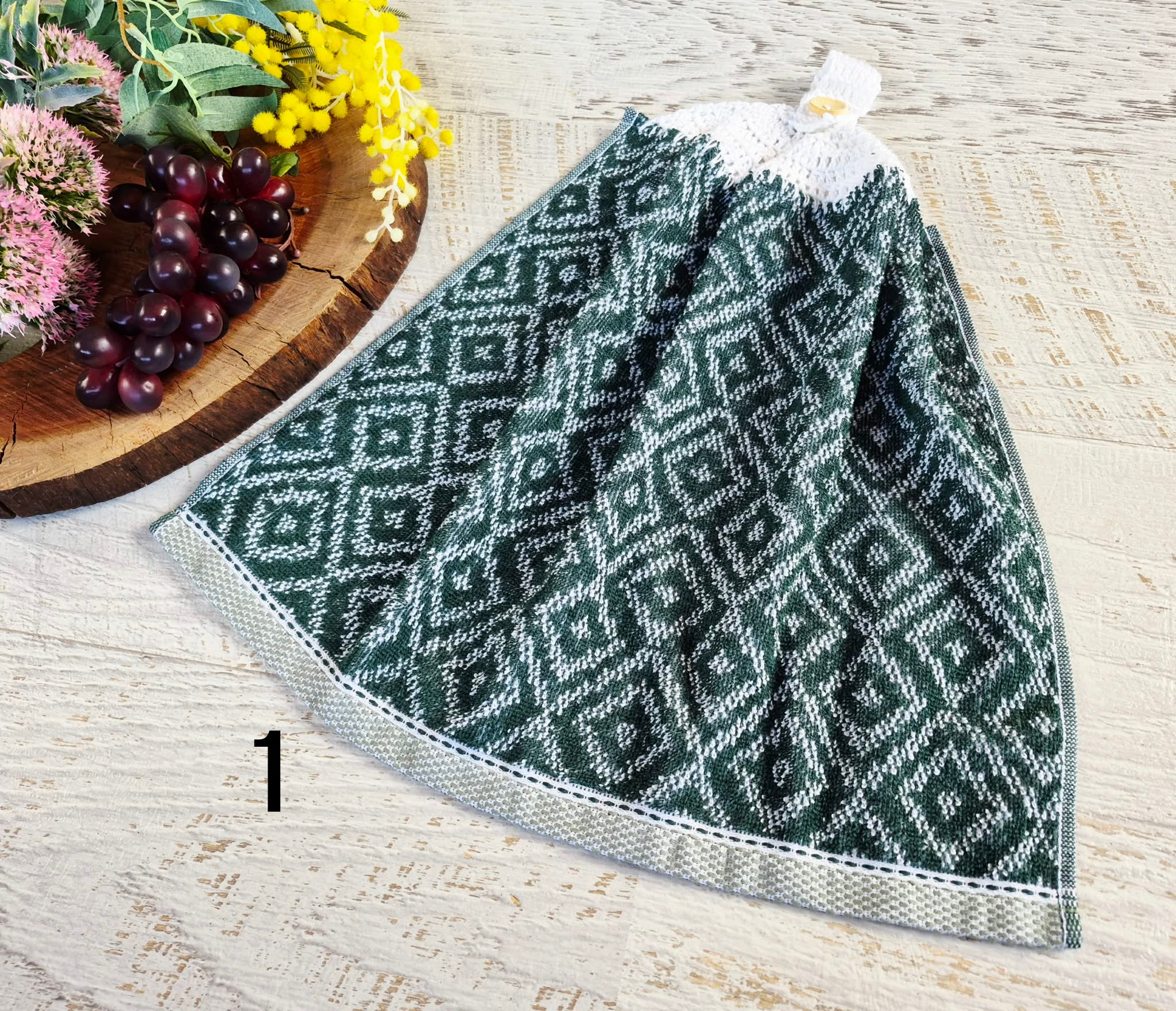 Kitchen Hand Towel | Hanging | Cotton | SINGLE LAYER | 9 Styles - 1-9