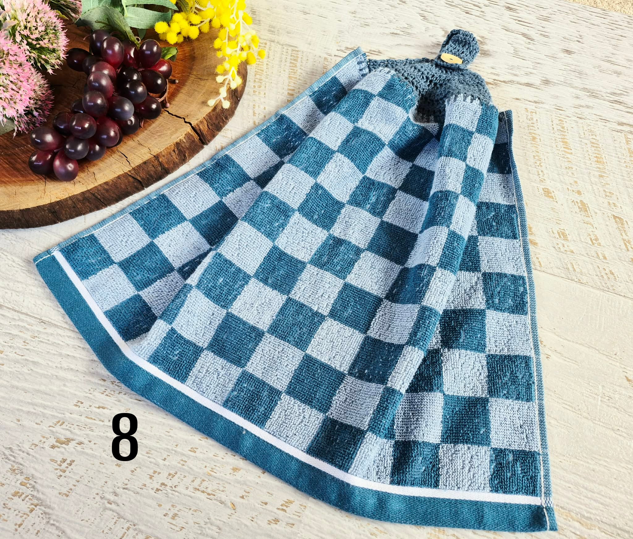Kitchen Hand Towel | Hanging | Cotton | SINGLE LAYER | 9 Styles - 1-9