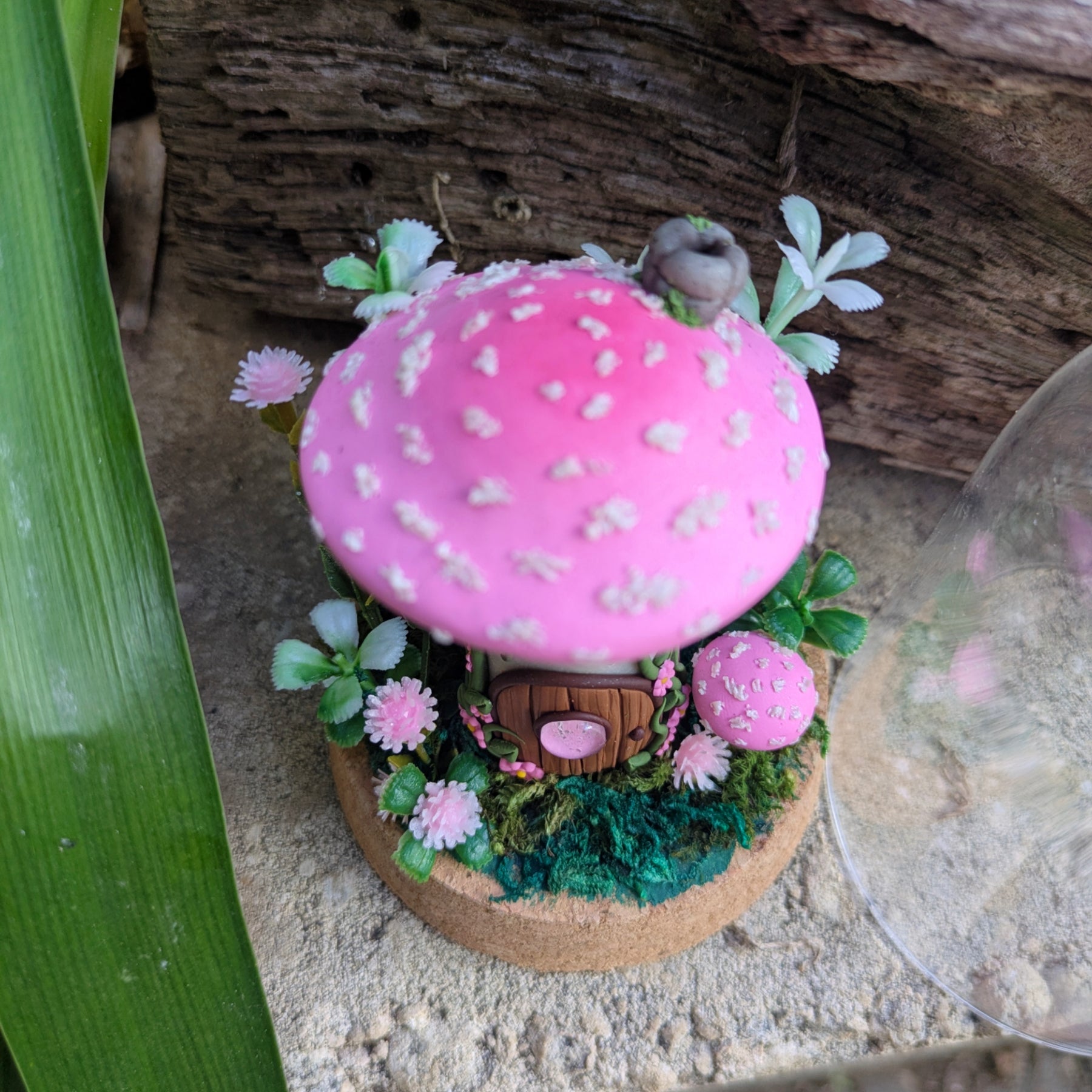 Pink Mushroom House dome