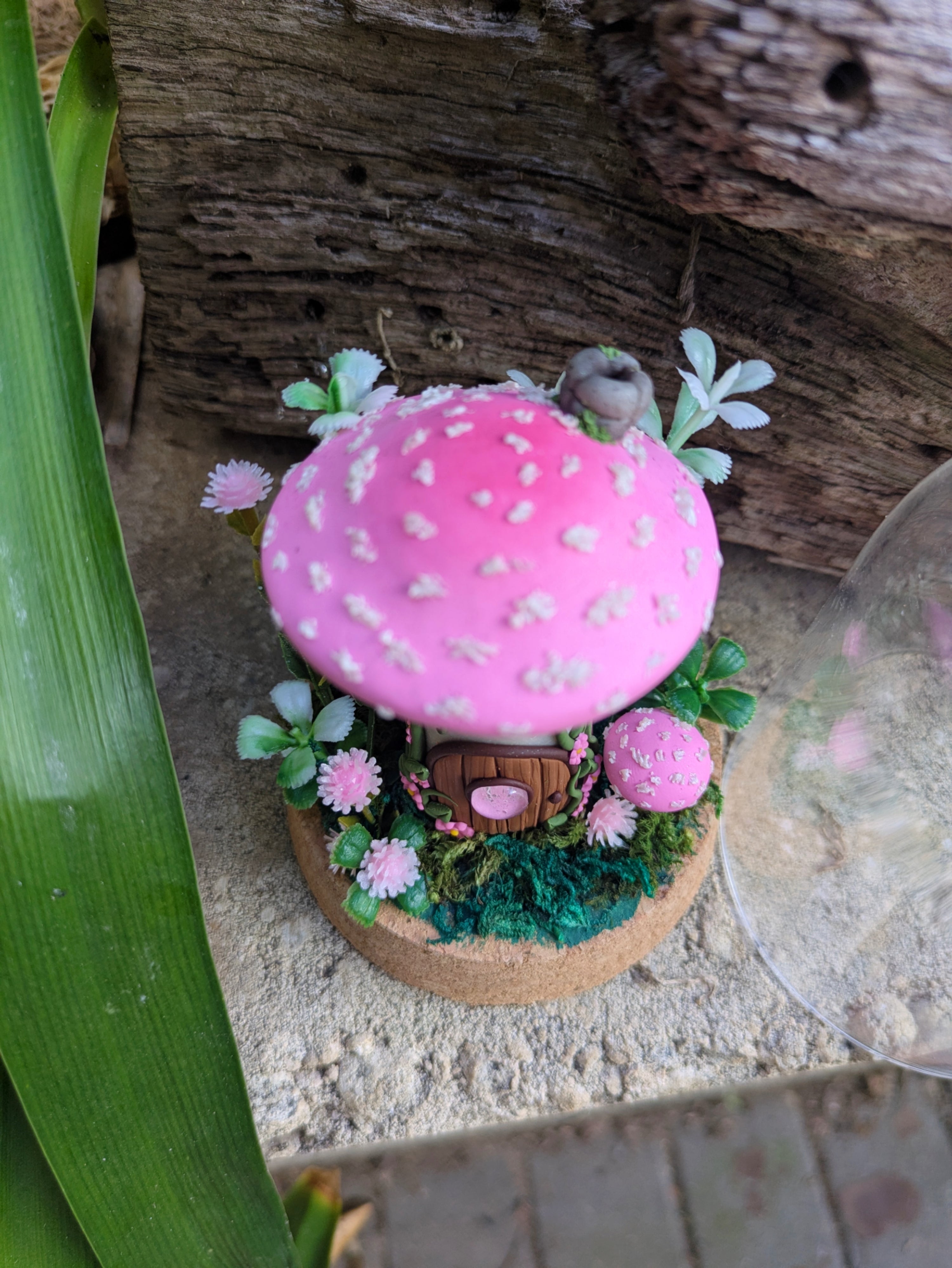 Pink Mushroom House dome