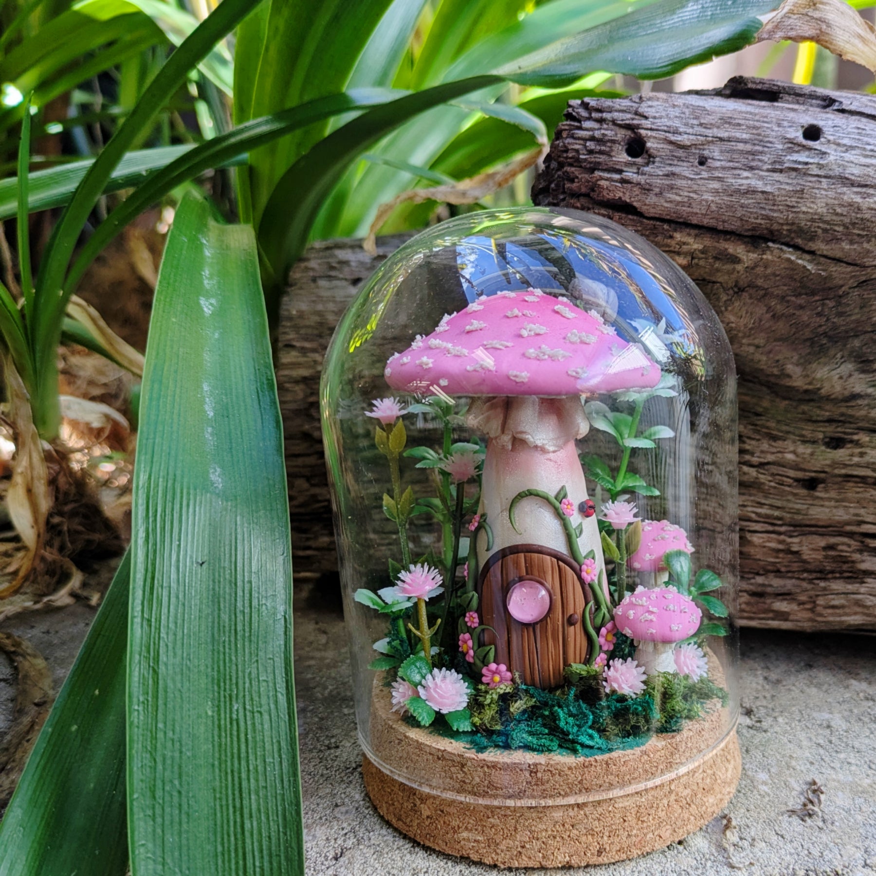 Pink Mushroom House dome