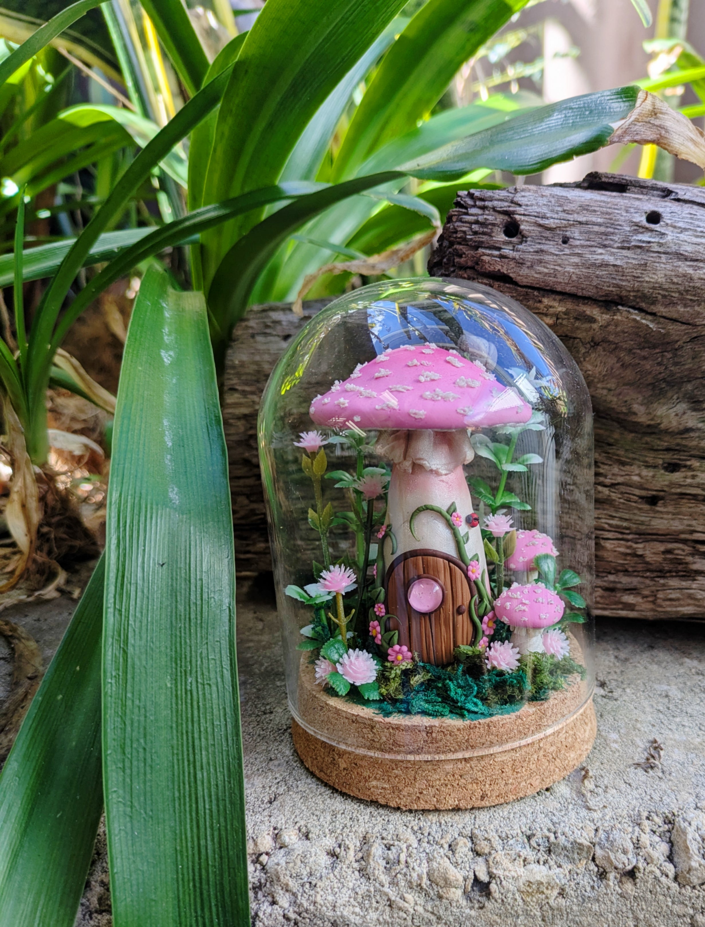 Pink Mushroom House dome