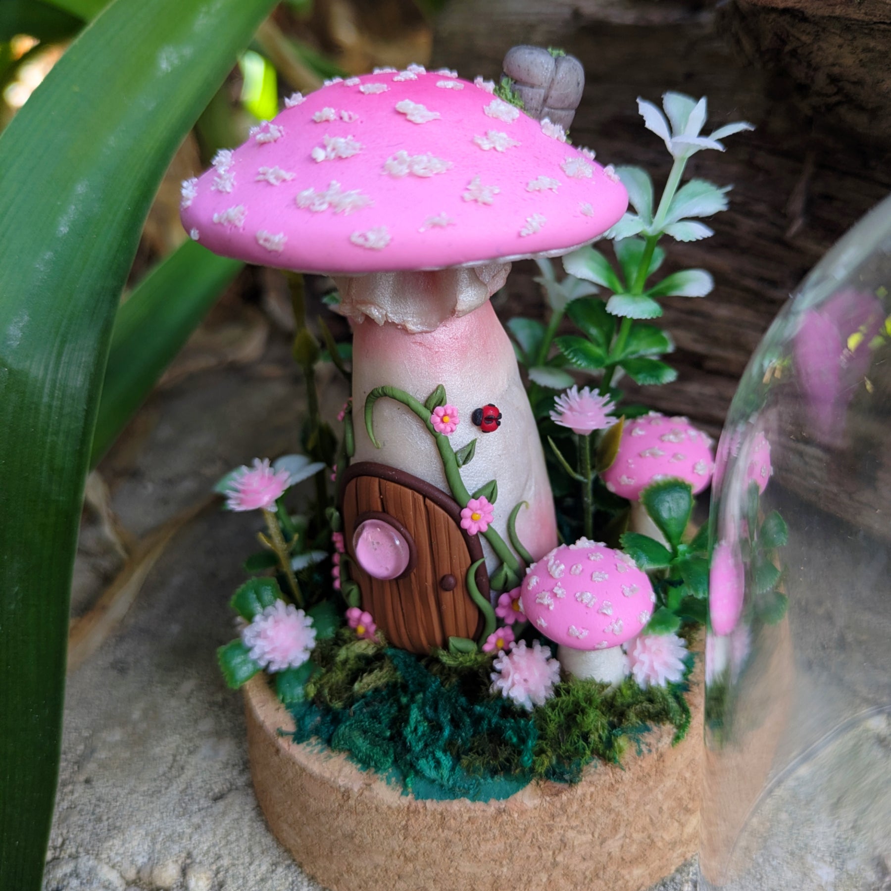 Pink Mushroom House dome
