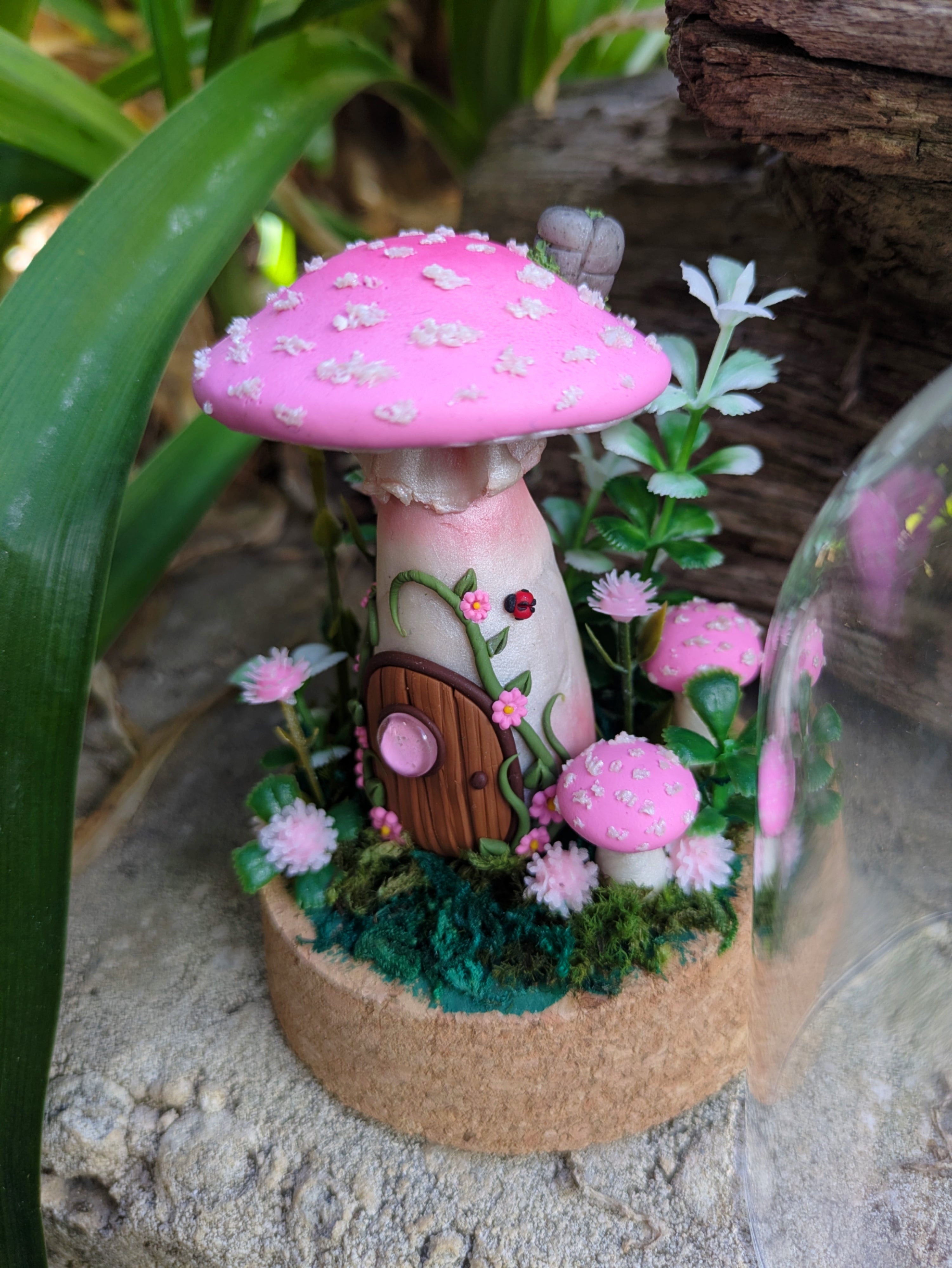 Pink Mushroom House dome