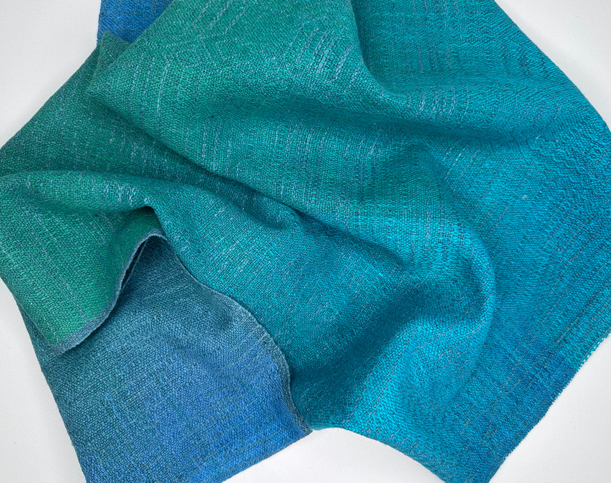 Hand-Dyed and Handwoven Linen/Cotton Tea Towels