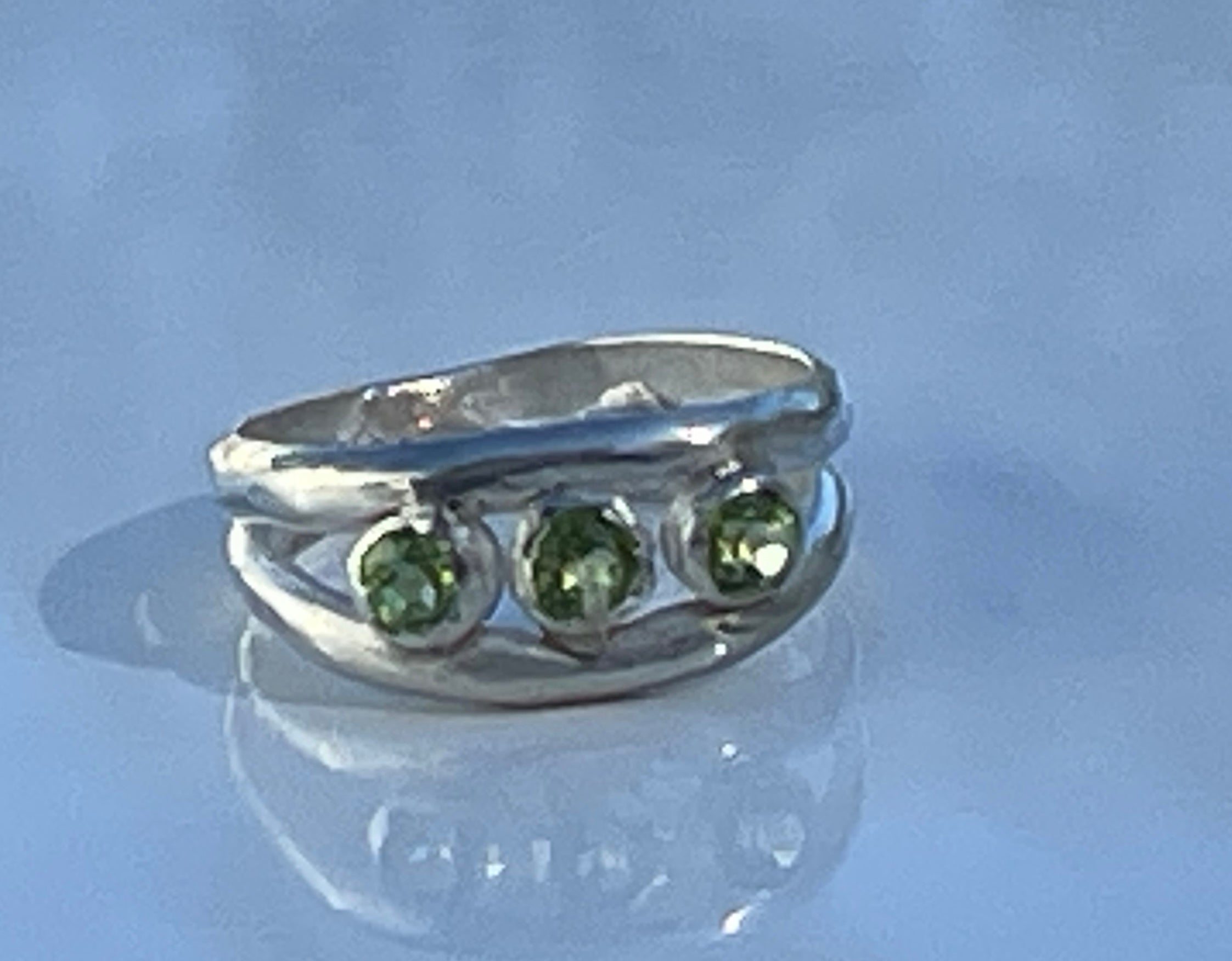 Sterling silver Peridot ring
