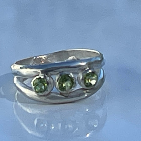 Sterling silver Peridot ring