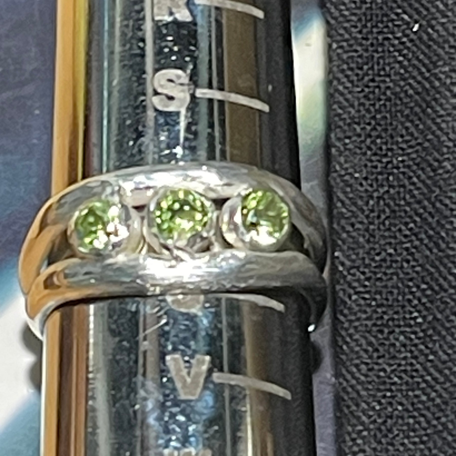 Sterling silver Peridot ring
