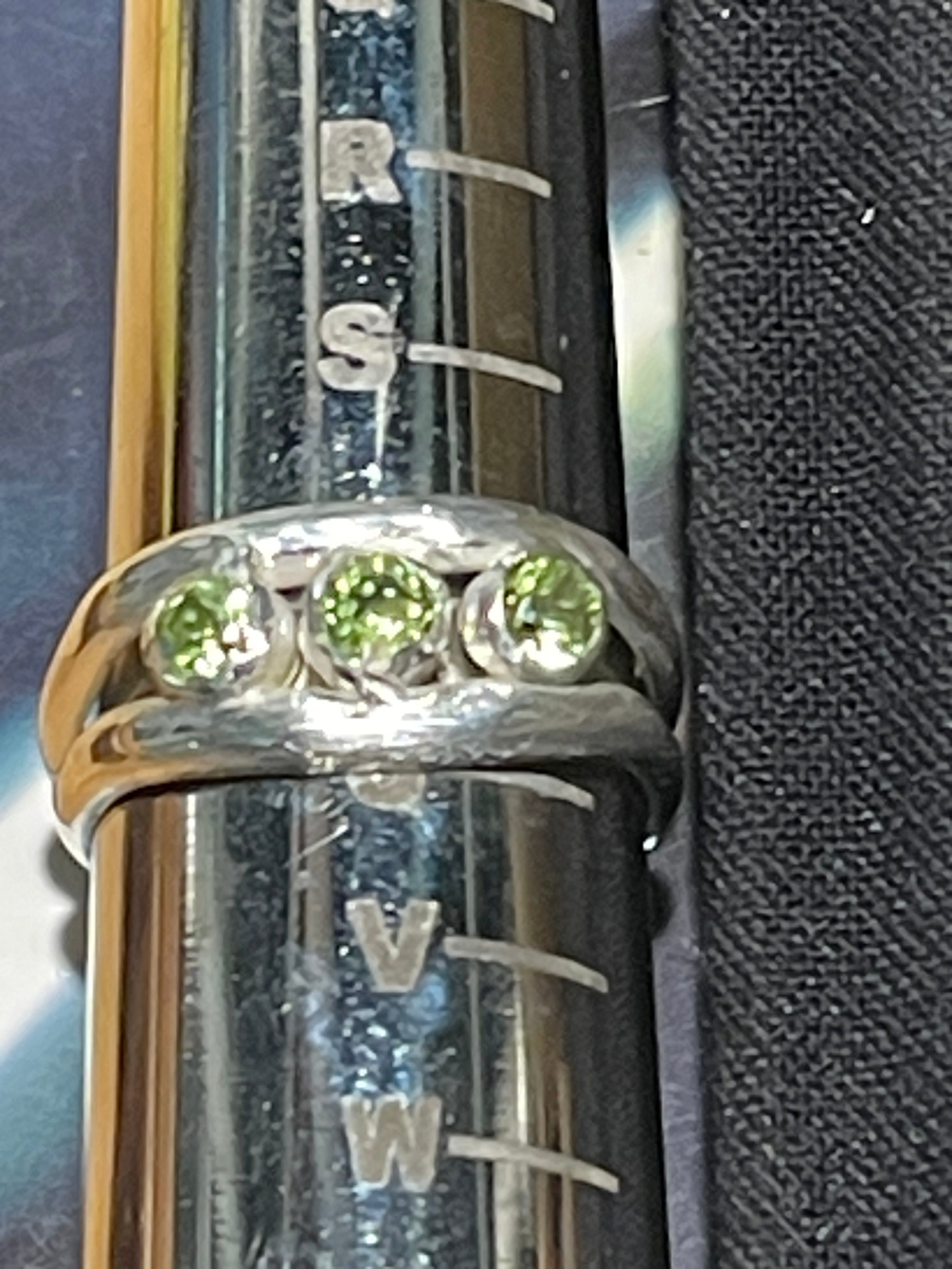 Sterling silver Peridot ring