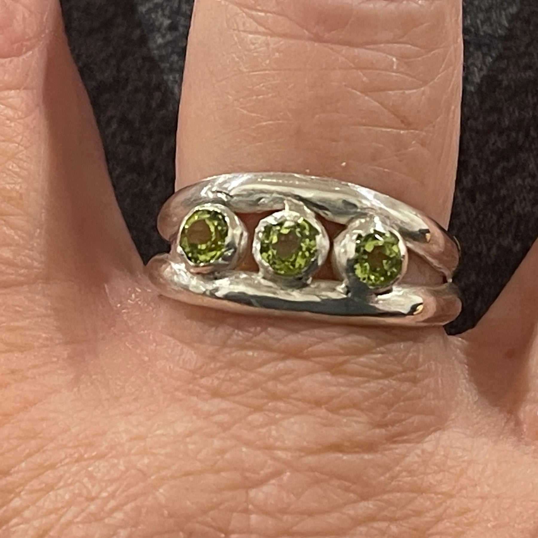 Sterling silver Peridot ring