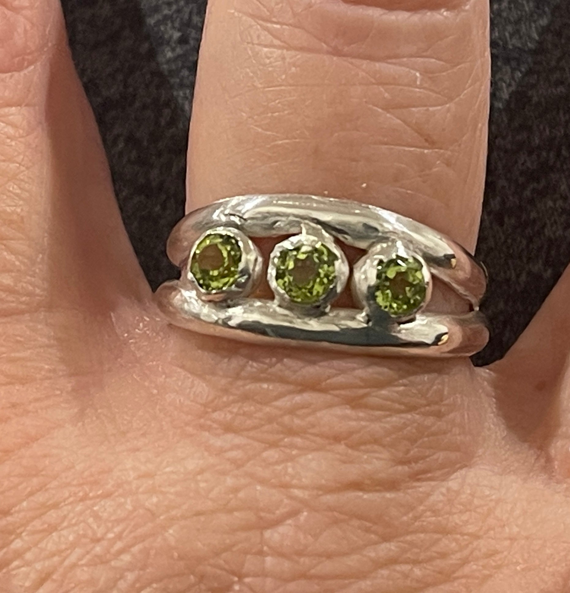 Sterling silver Peridot ring
