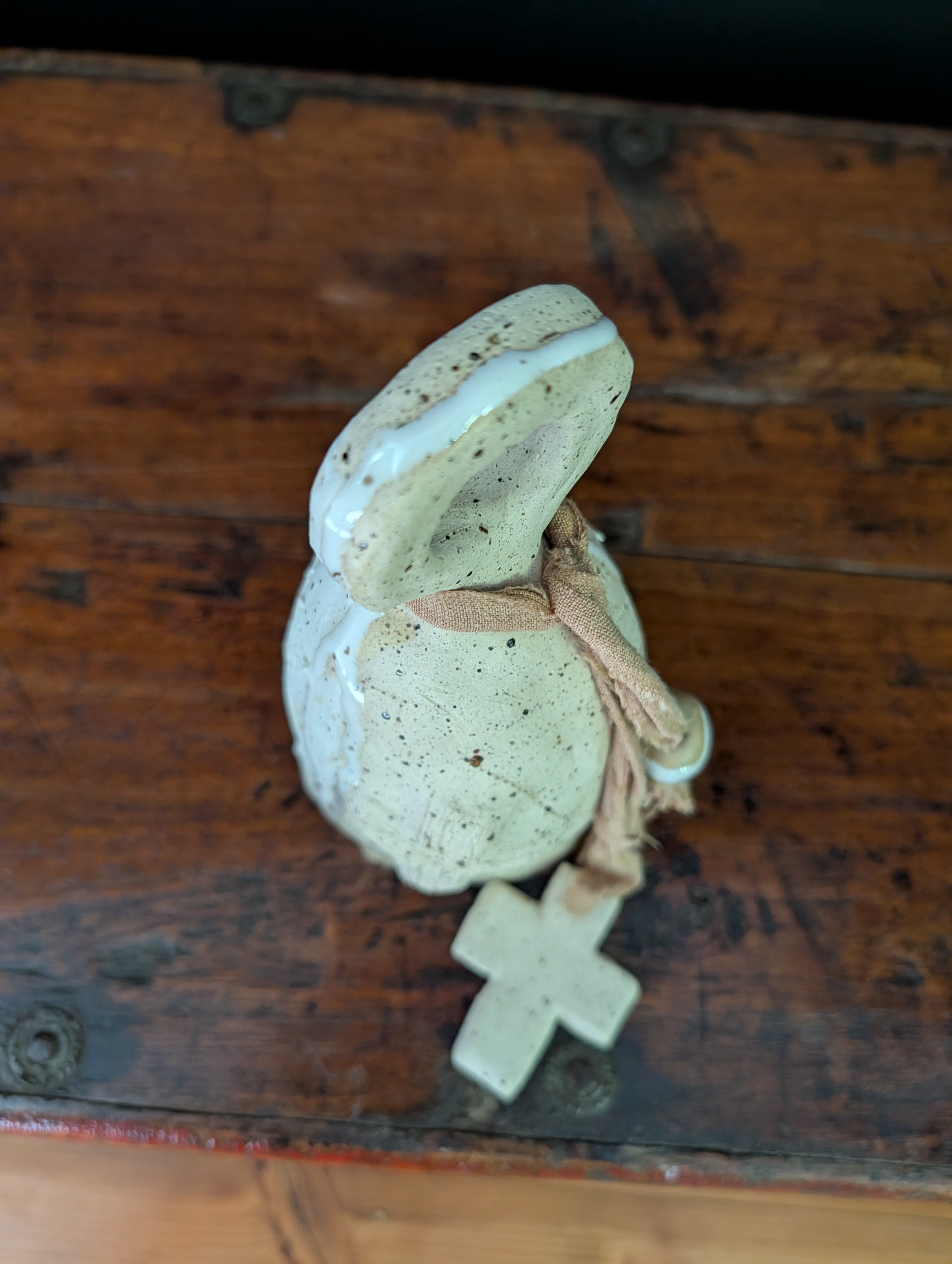 Modern Rustic Stoneware Bell - Sculptural décor