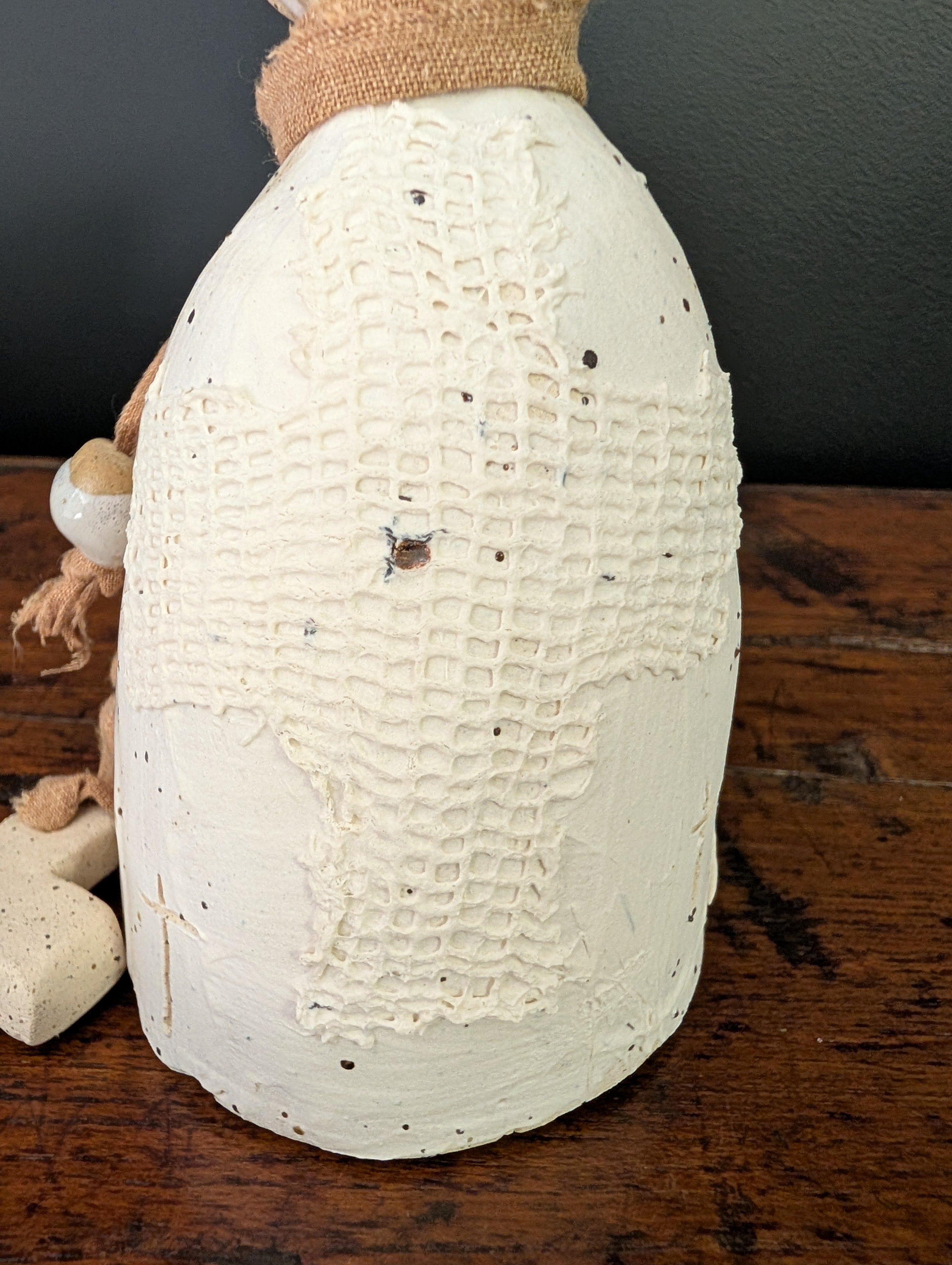 Modern Rustic Stoneware Bell - Sculptural décor