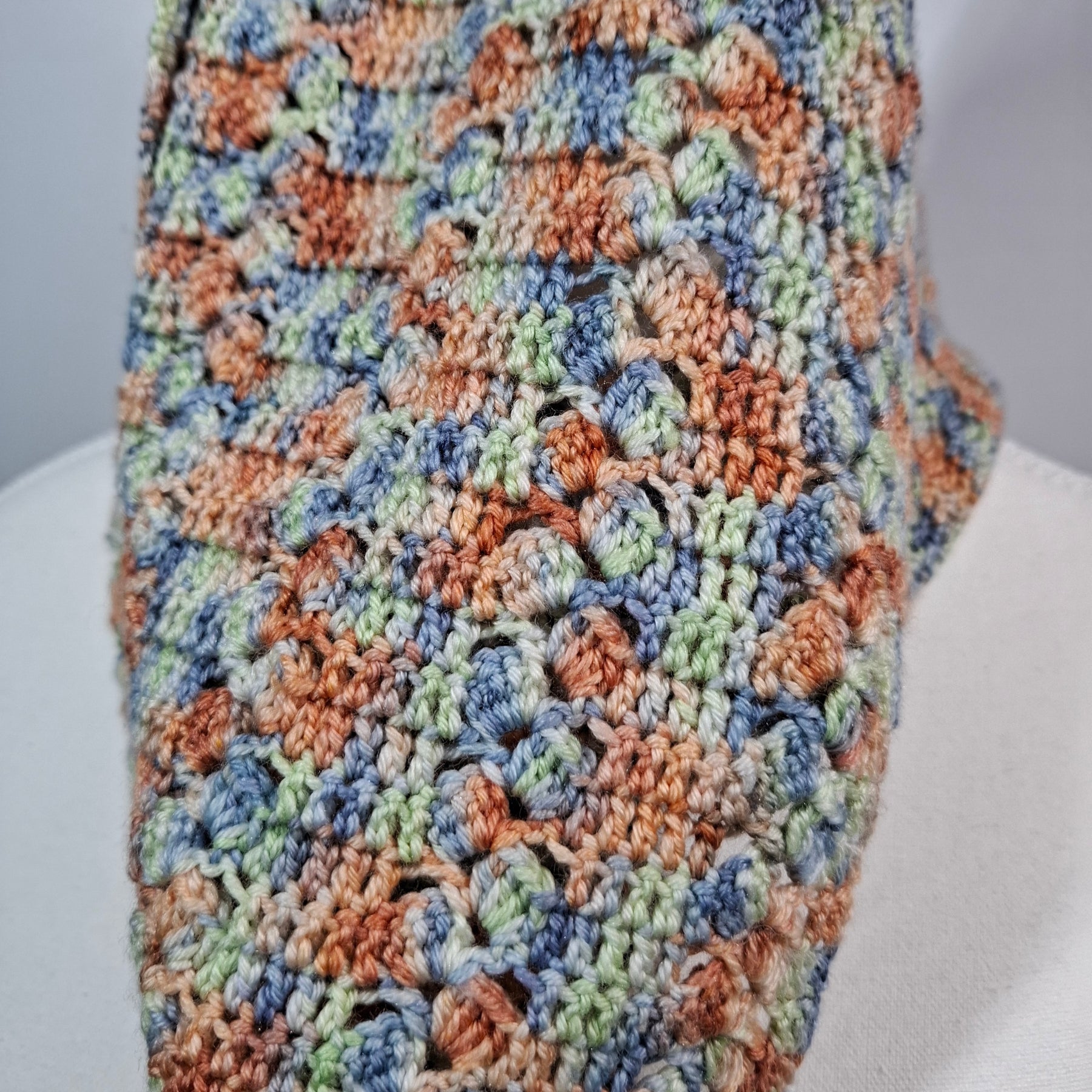 Merino Silk Infinity Scarf - "The Blind Girl"