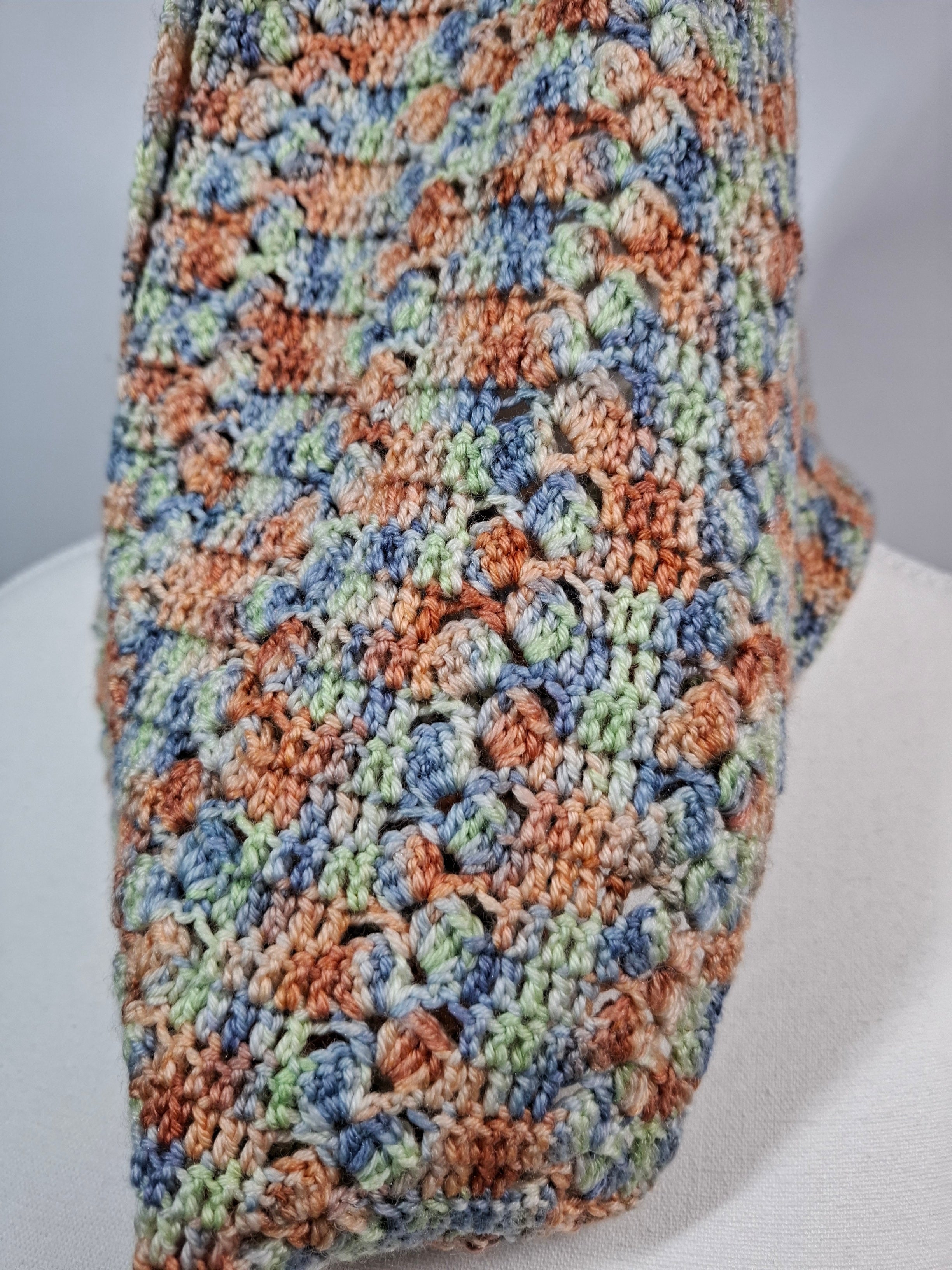 Merino Silk Infinity Scarf - "The Blind Girl"