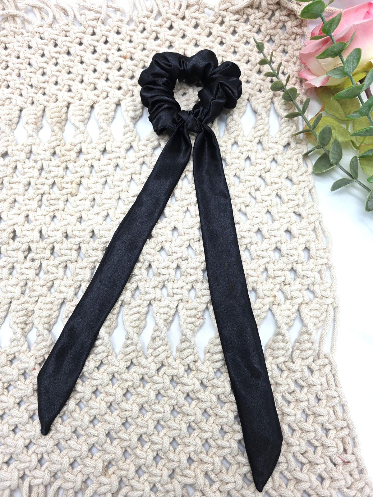 Satin Scrunchie Bow