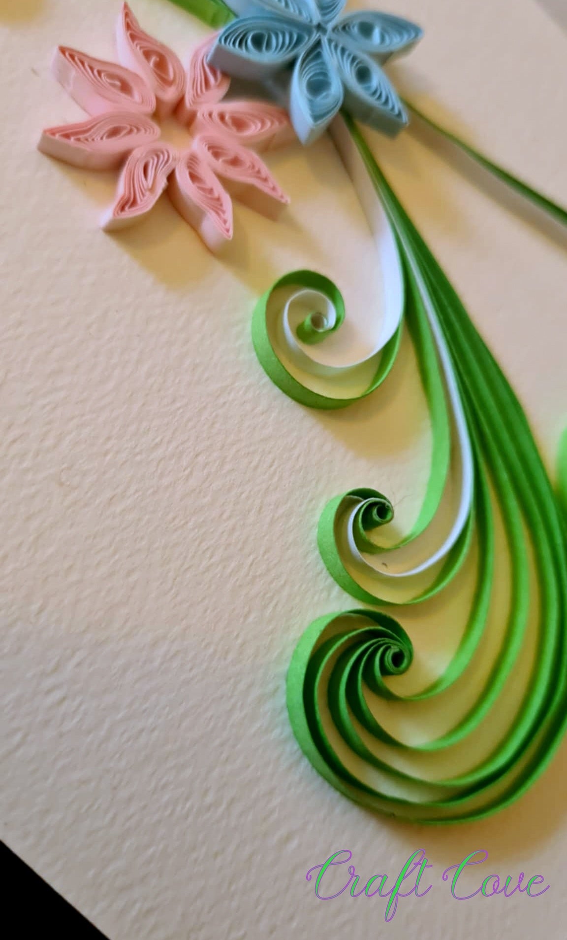 Handmade Quilled Greeting Card – Blank Inside – Choice of 2 Designs