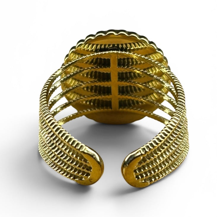 Steampunk watch parts Womans ring
