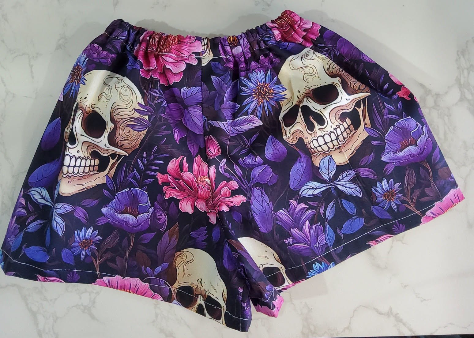Halloween Skull Shorts Size 3y