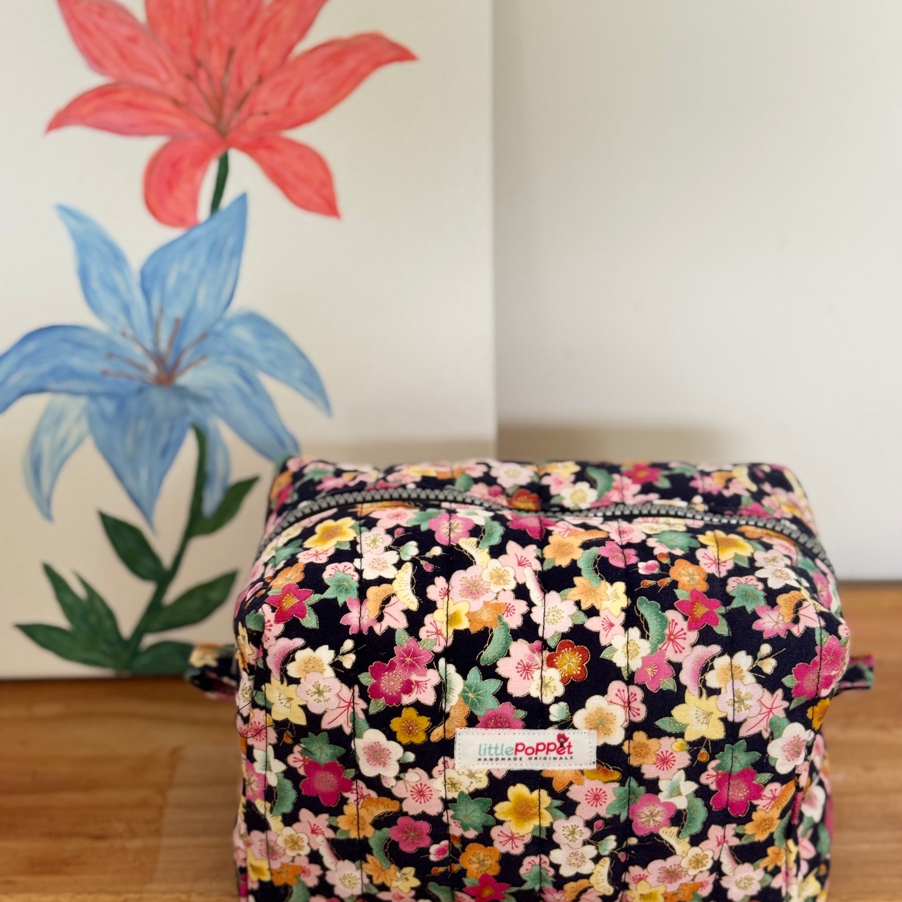 Quilted Box Pouch Bags